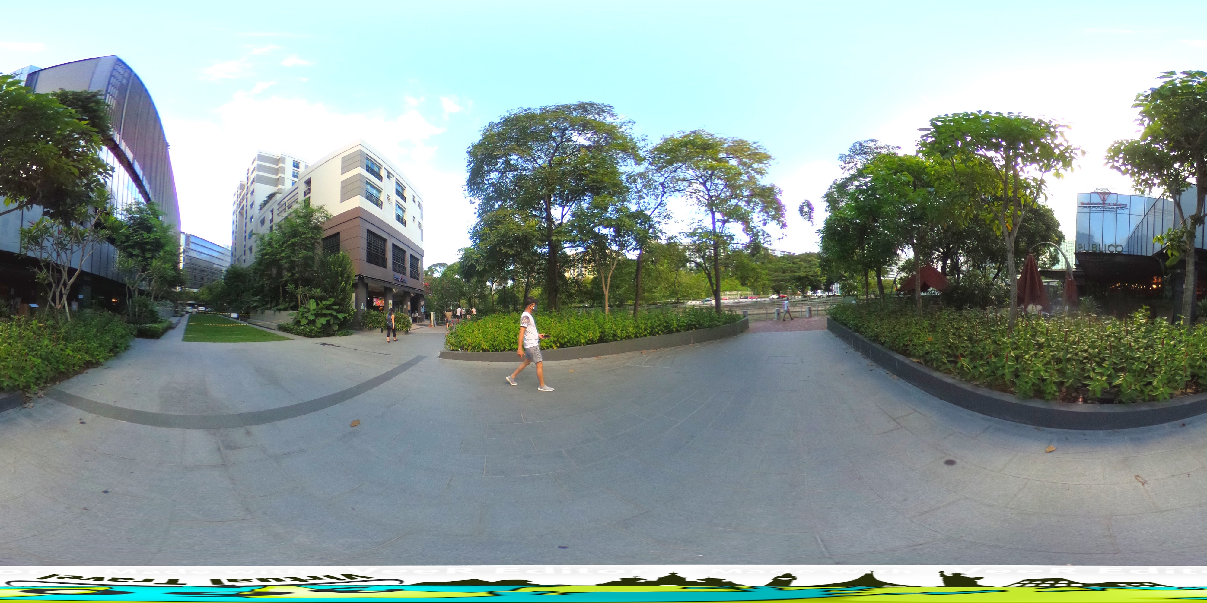 Modern Urban Park Setting