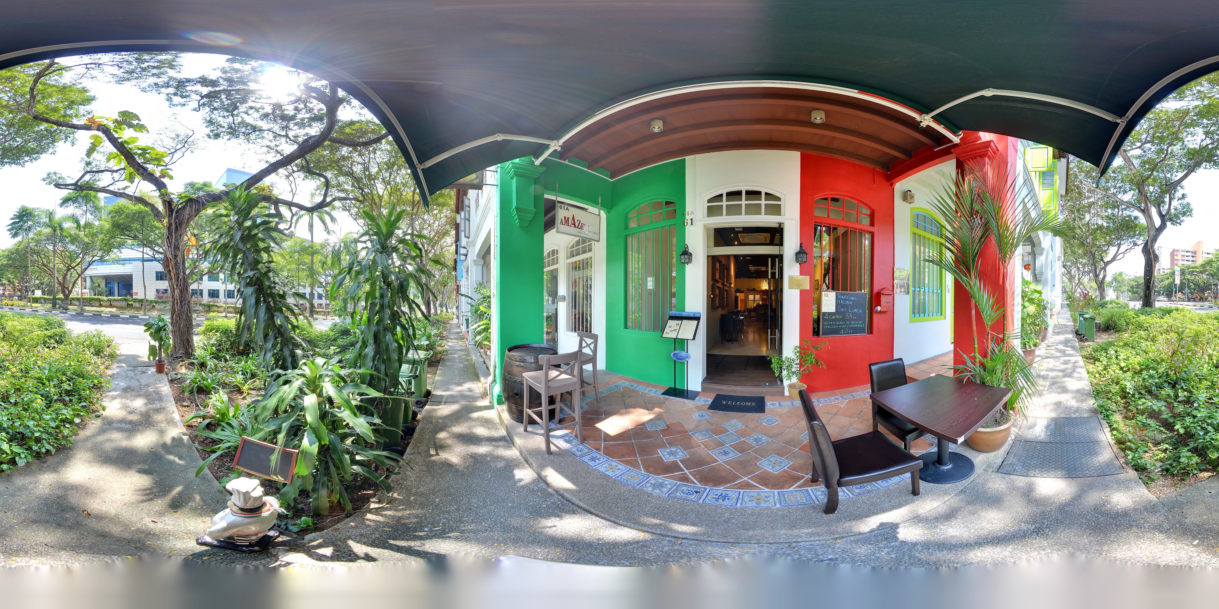 Charming Rural Eatery Entrance