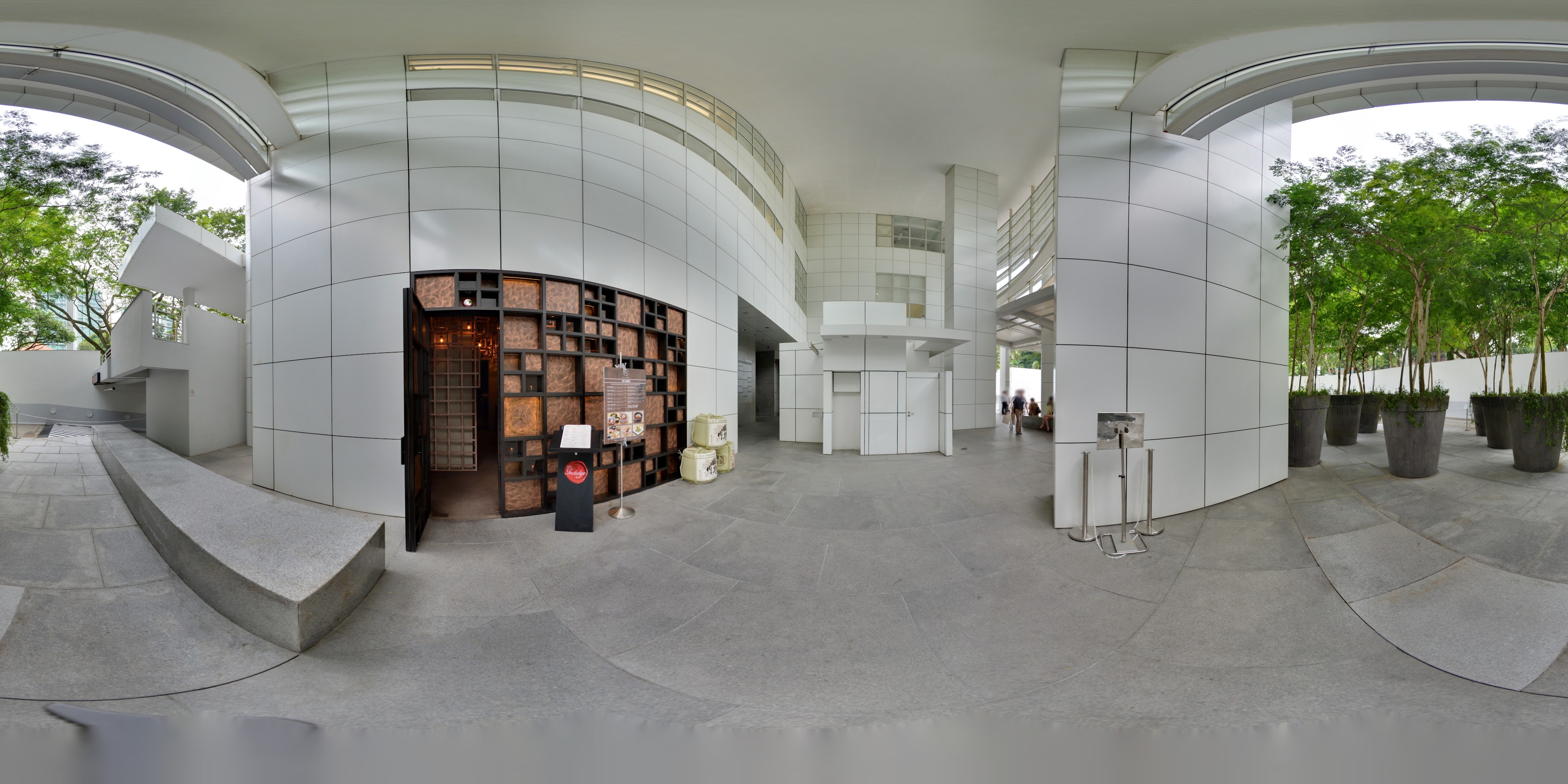 Modern Asian Wagyu Restaurant Entrance