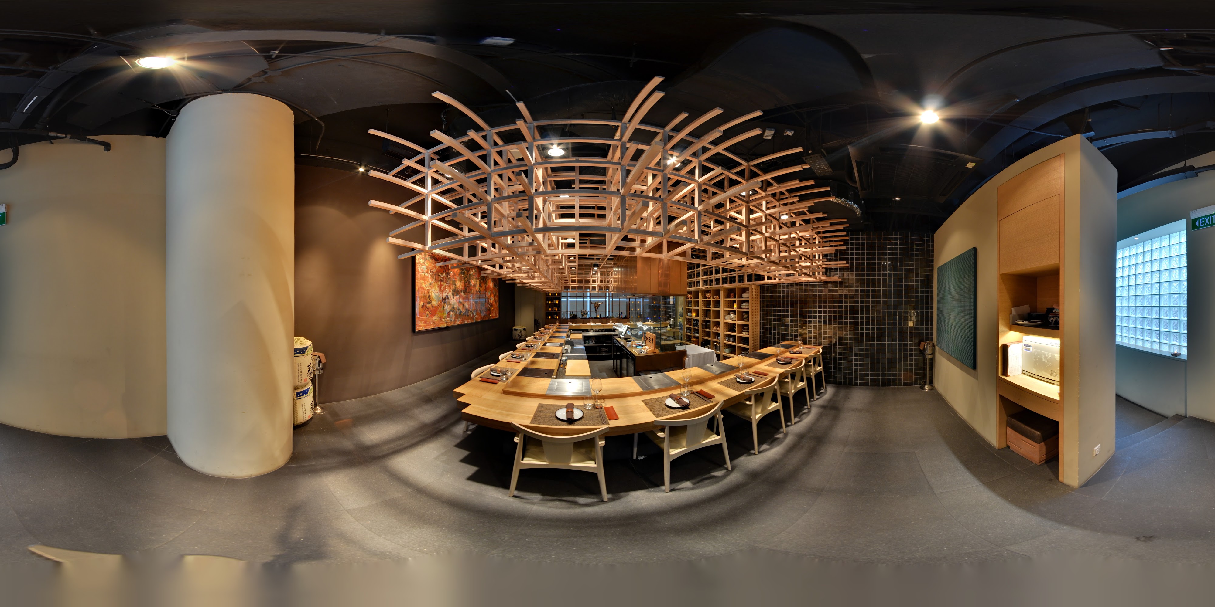 Modern Elegant Japanese Dining Room