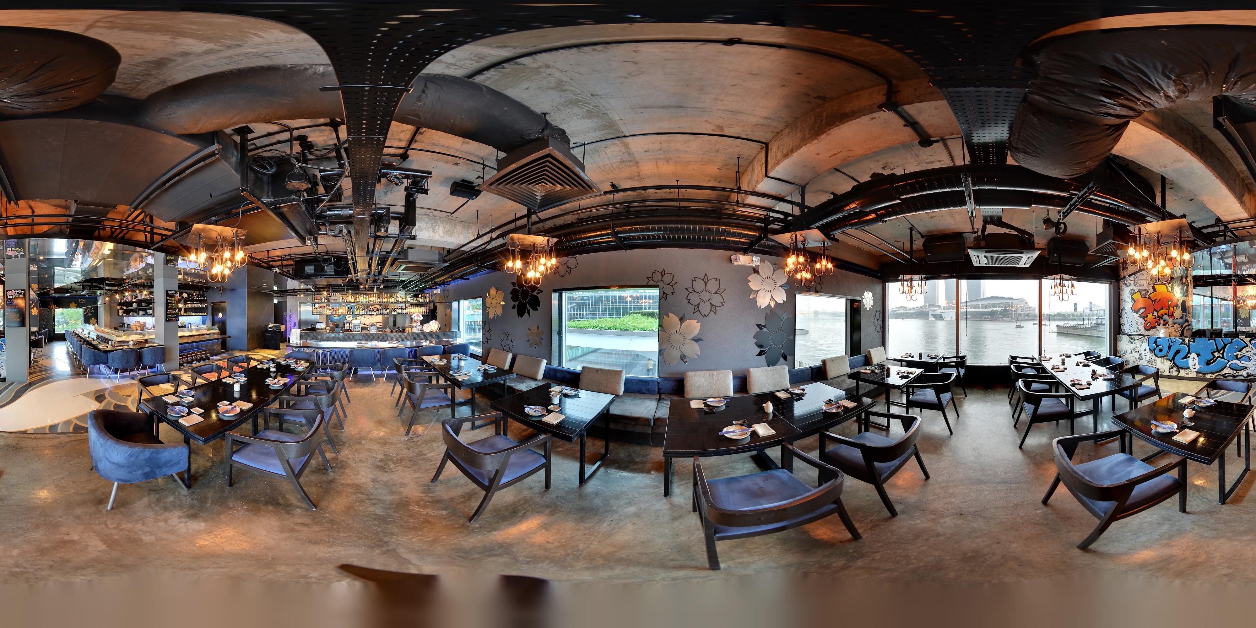 Elegant Fusion Dining Space