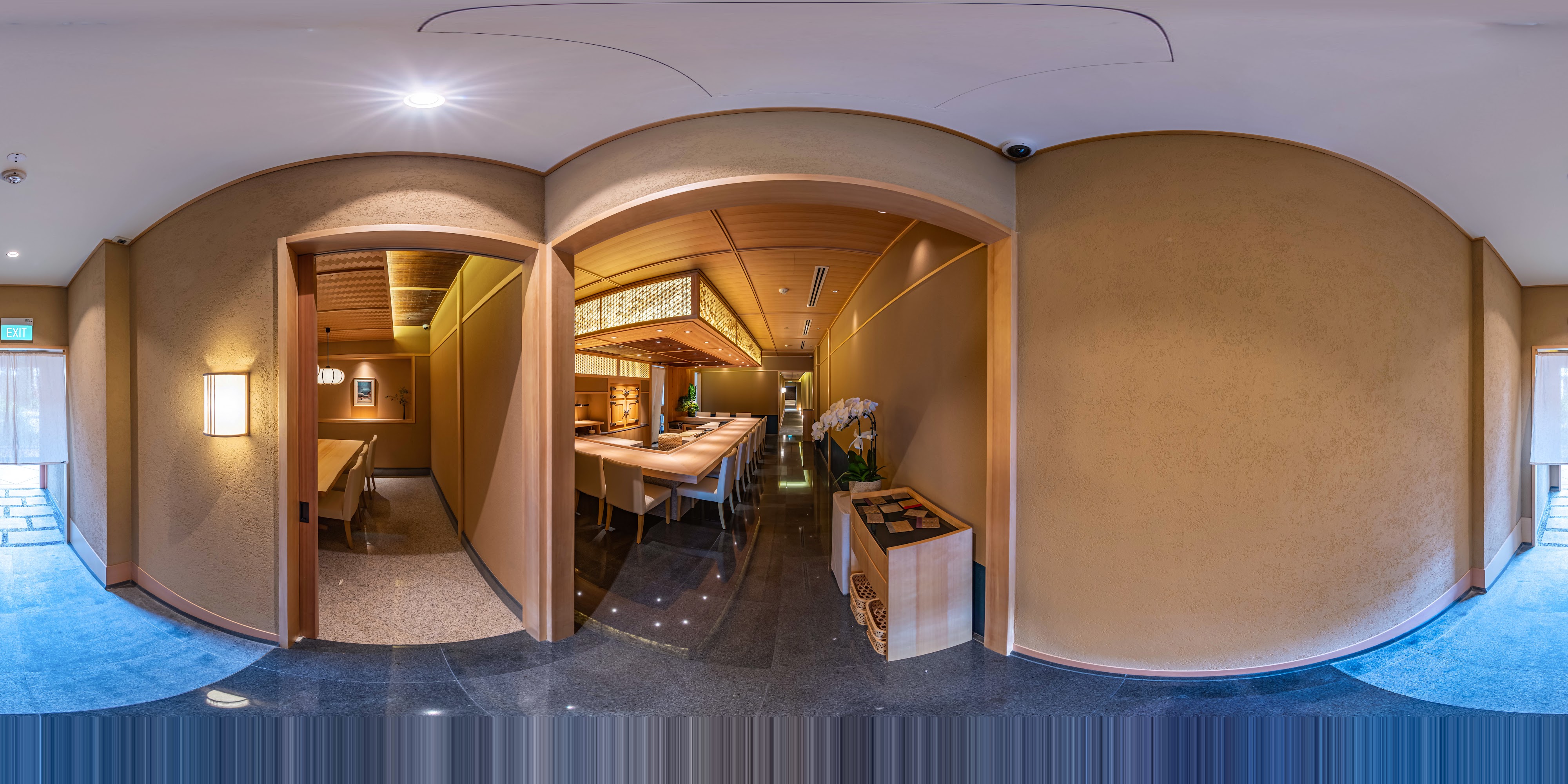 Elegant Sushi Restaurant Interior