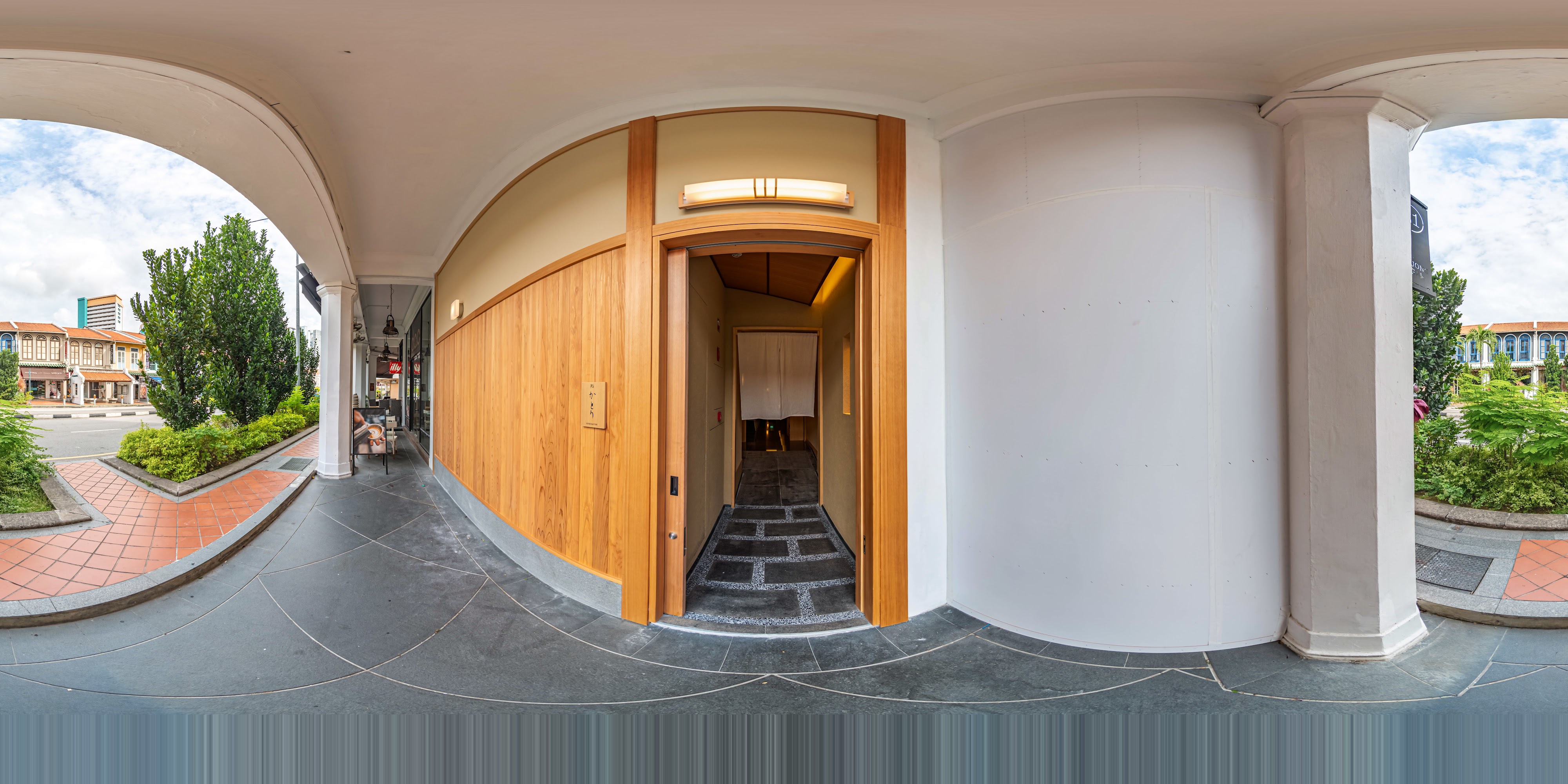 Modern Restaurant Entrance Way