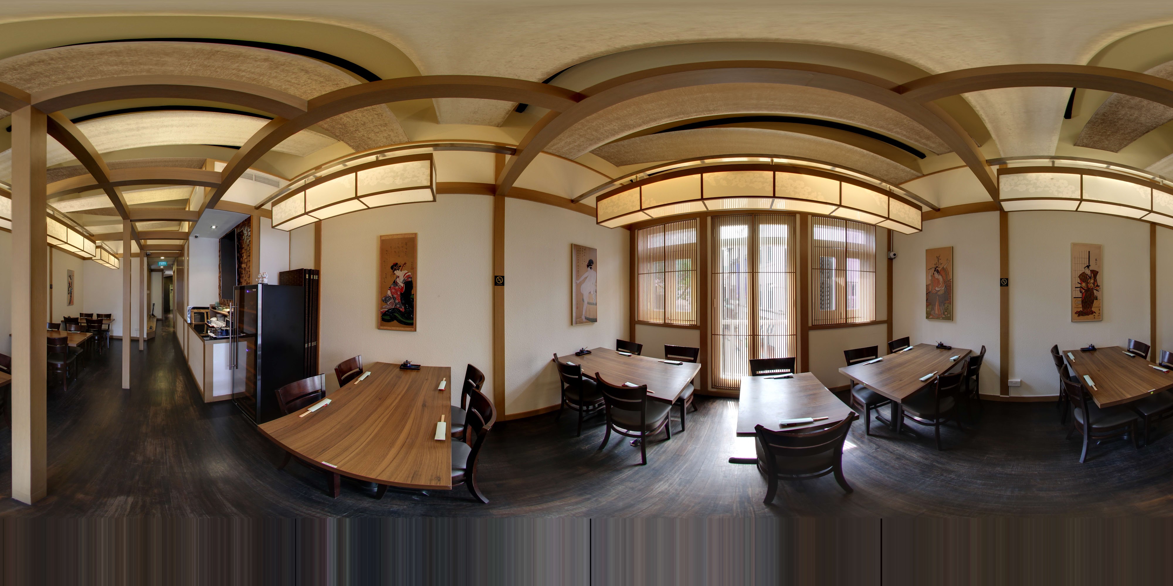 Elegant Sushi Dining Room Interior