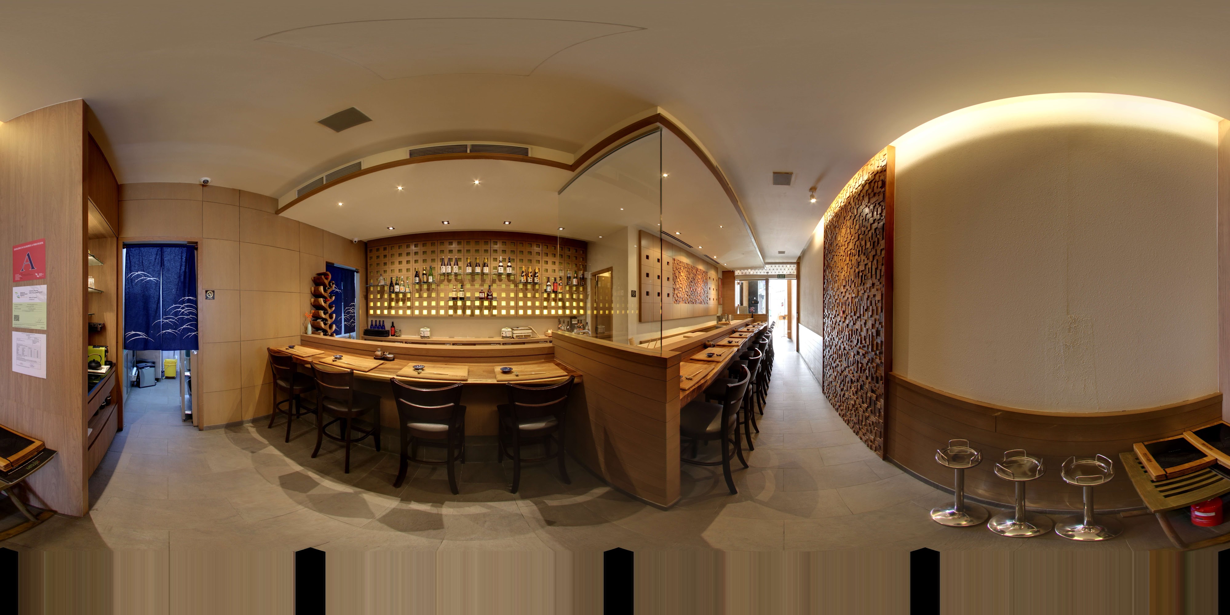 Elegant Contemporary Sushi Bar Design