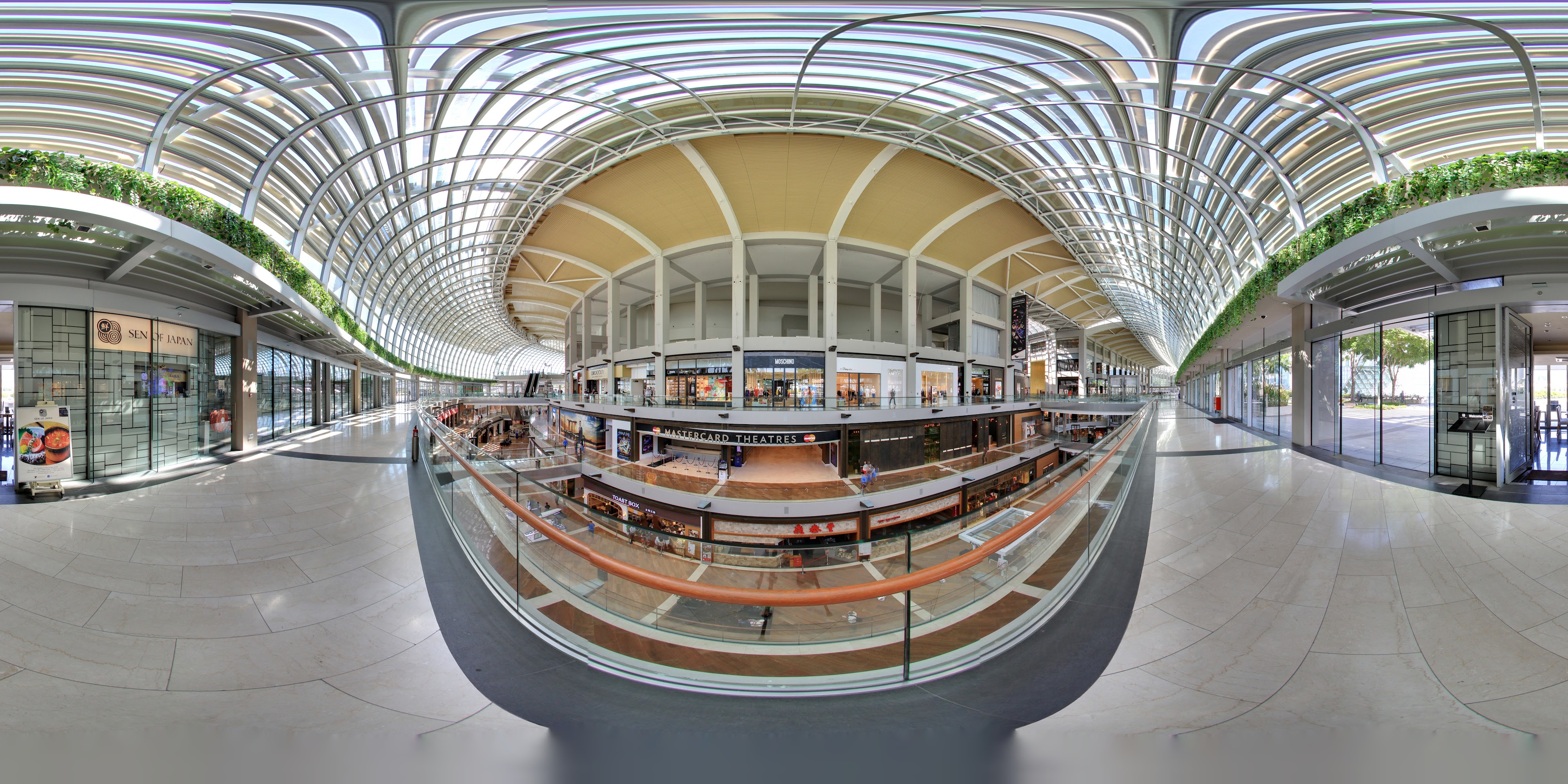 Elegant Shopping Arcade Interior