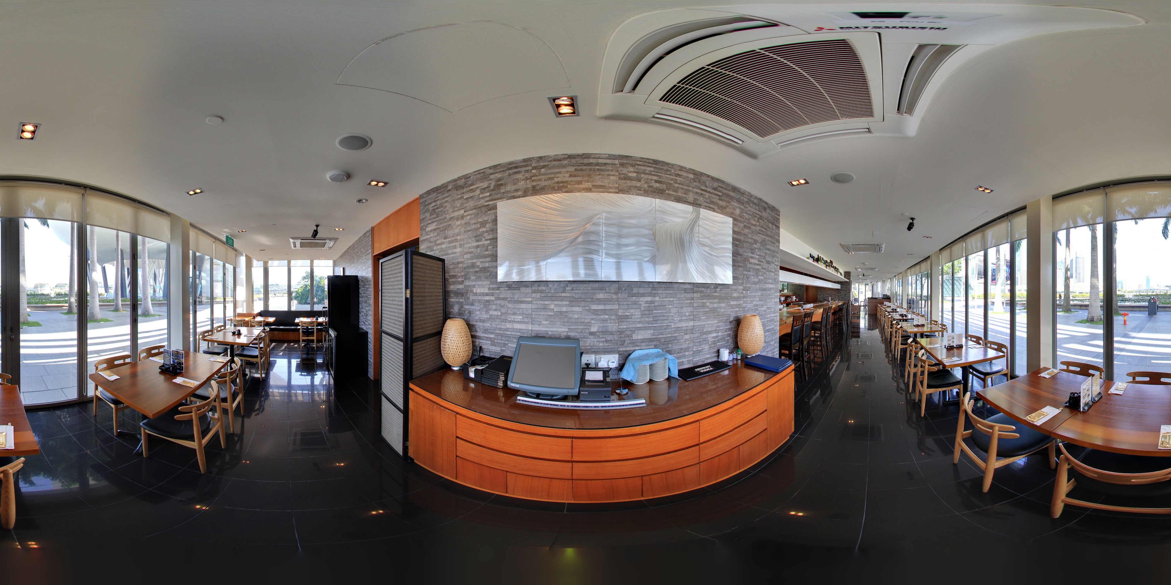 Modern Café Seating Arrangement