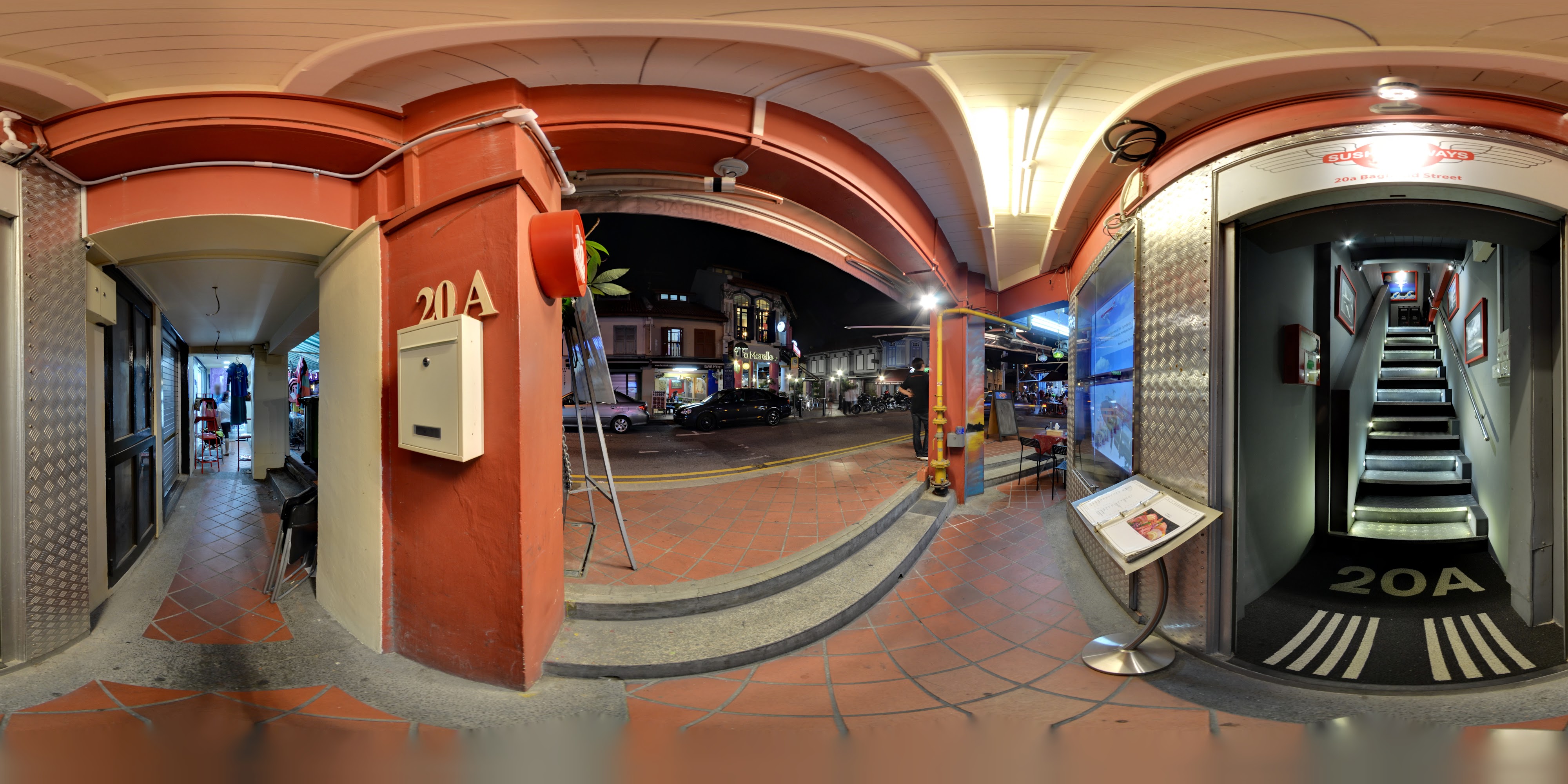 Entertainment Venue Entrance Nighttime Scene