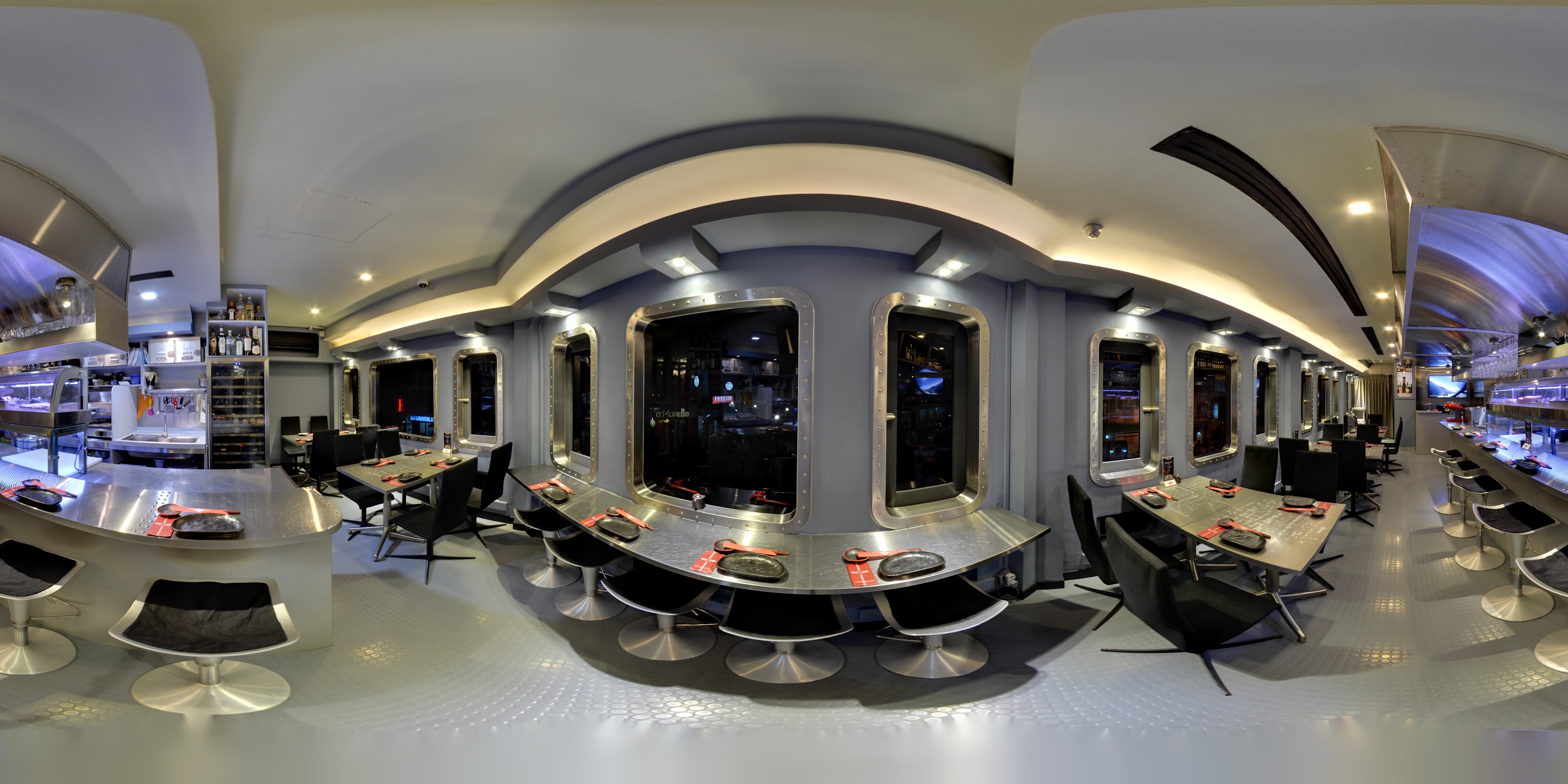 Elegant Restaurant Interior Dining Area