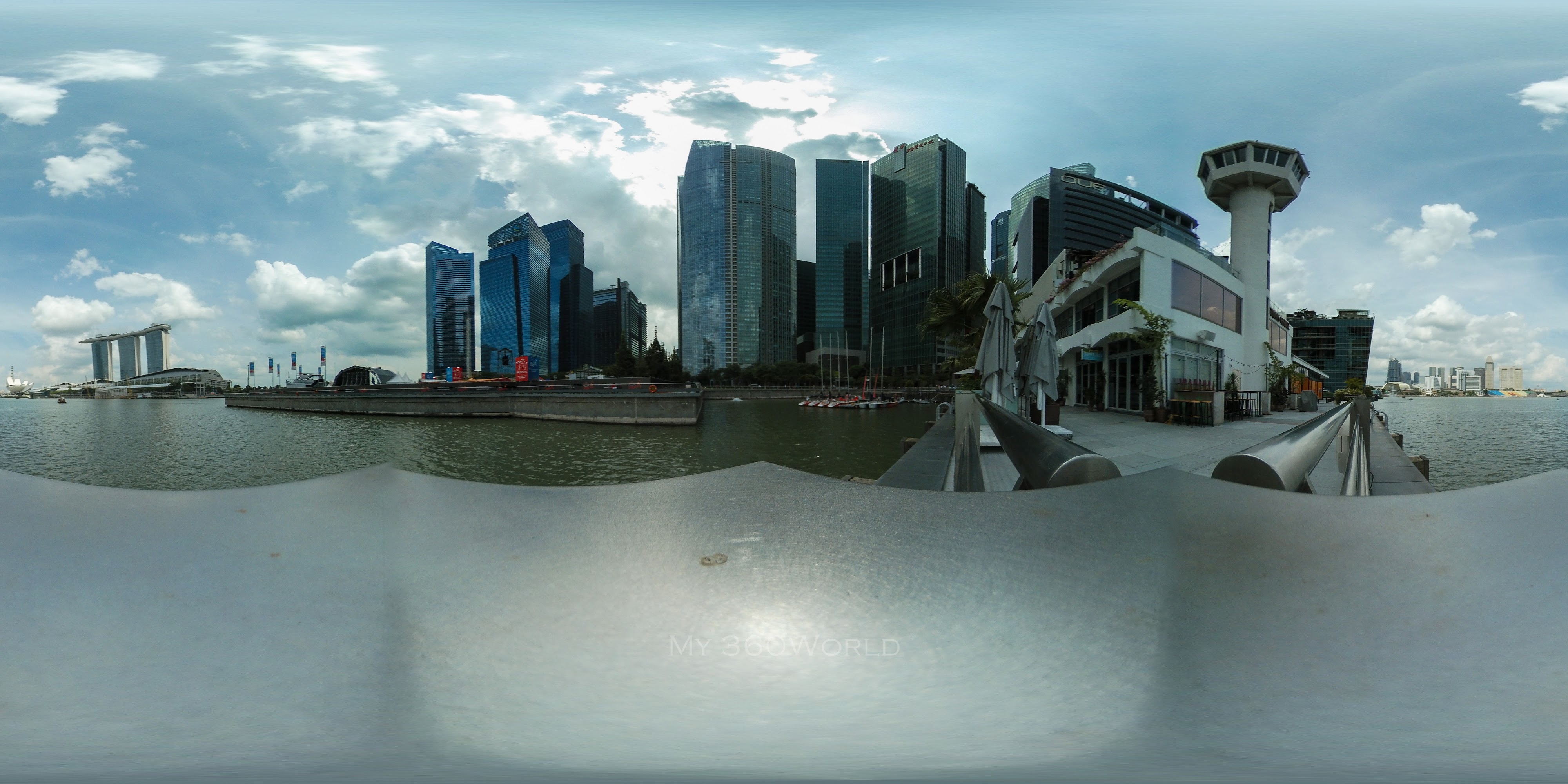 Waterfront Urban Skyline