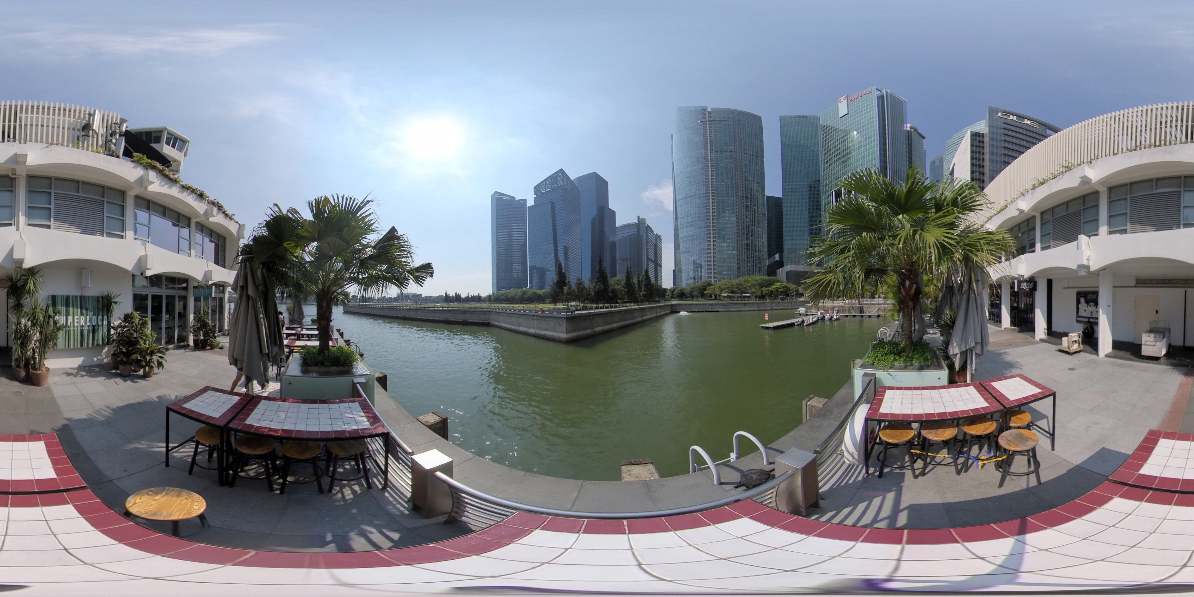 Skyline Waterfront Dining Area