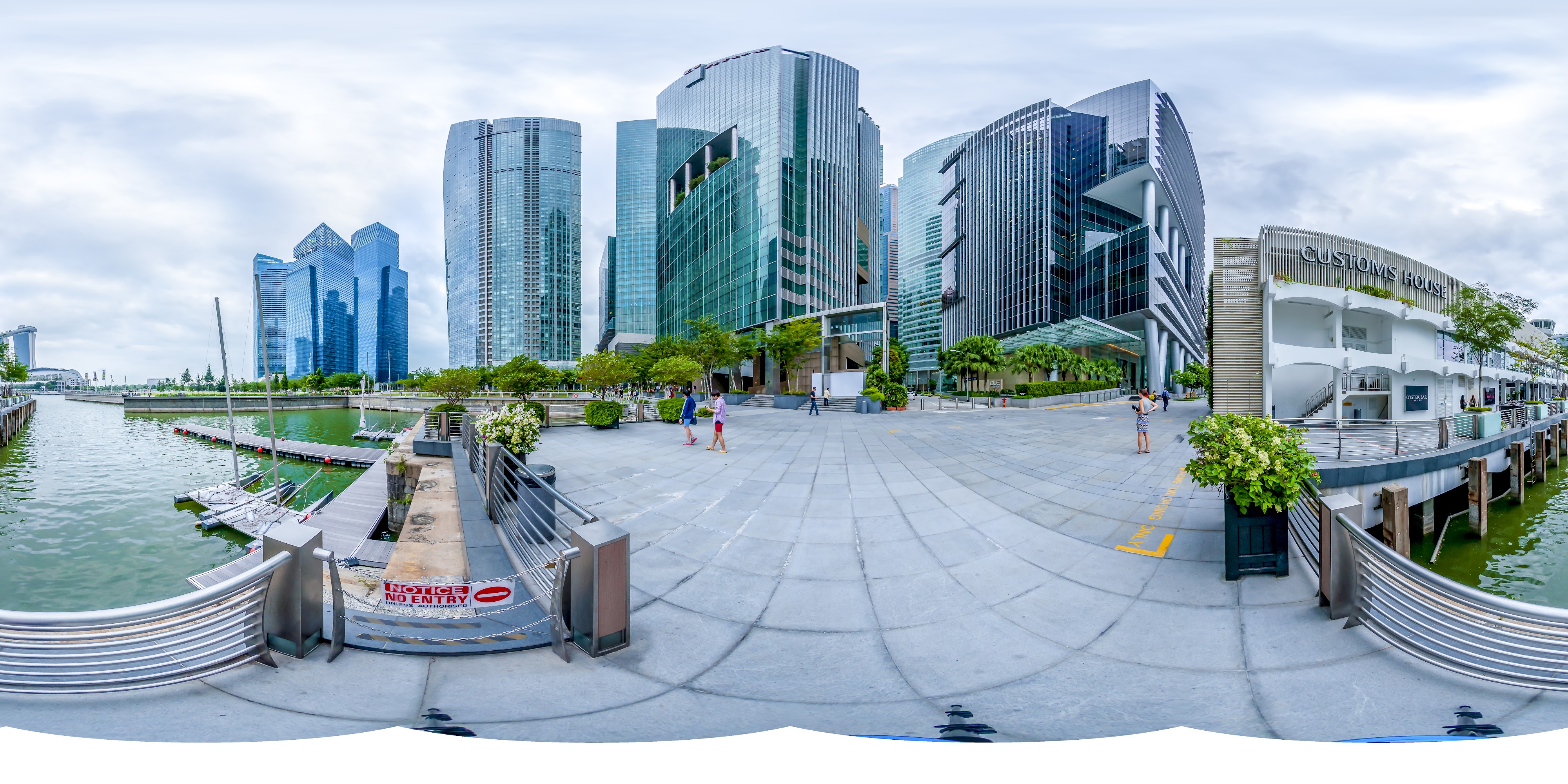 Modern Marina Skyscrapers