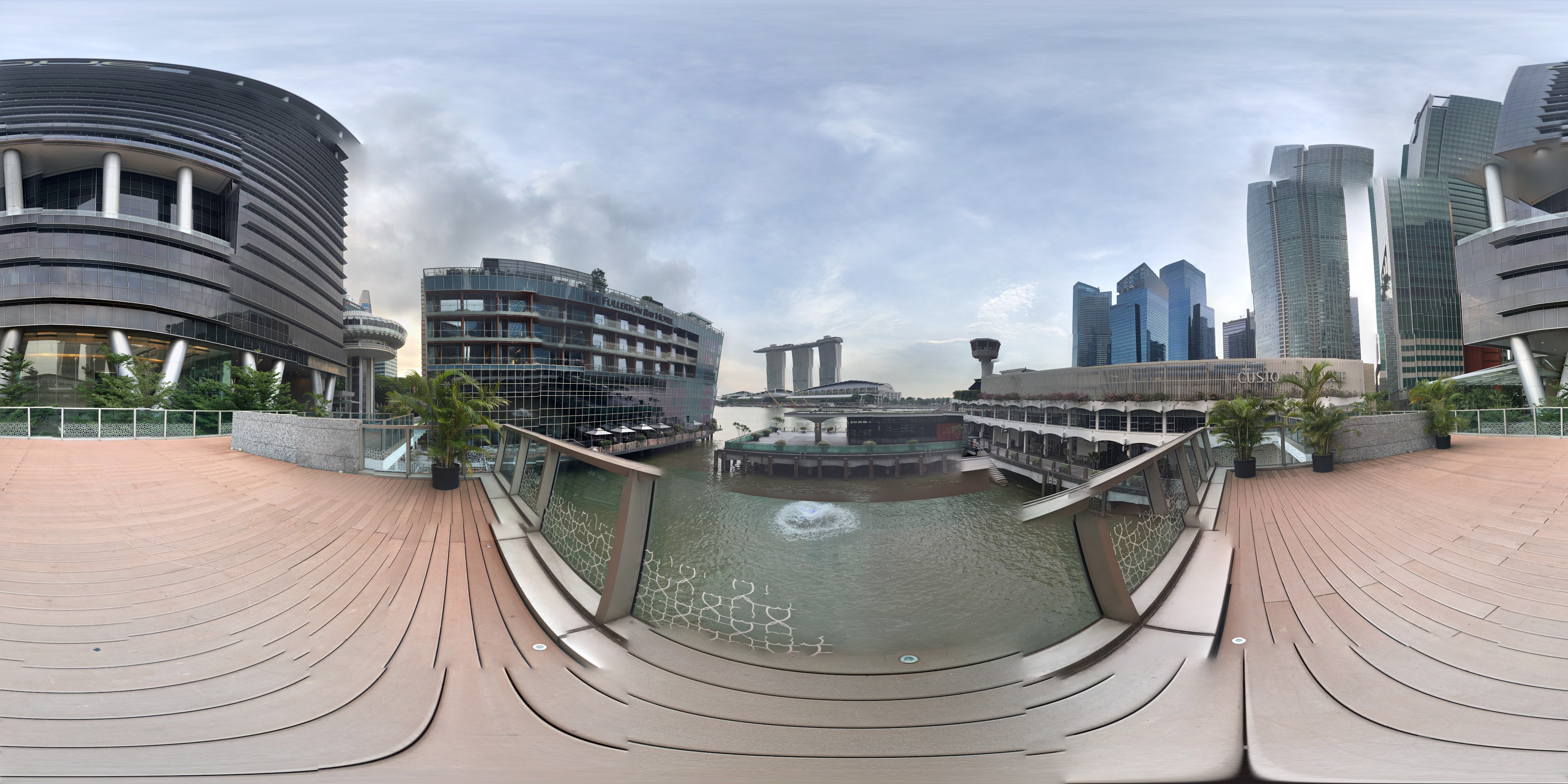 Modern Buildings and Reflection Pool