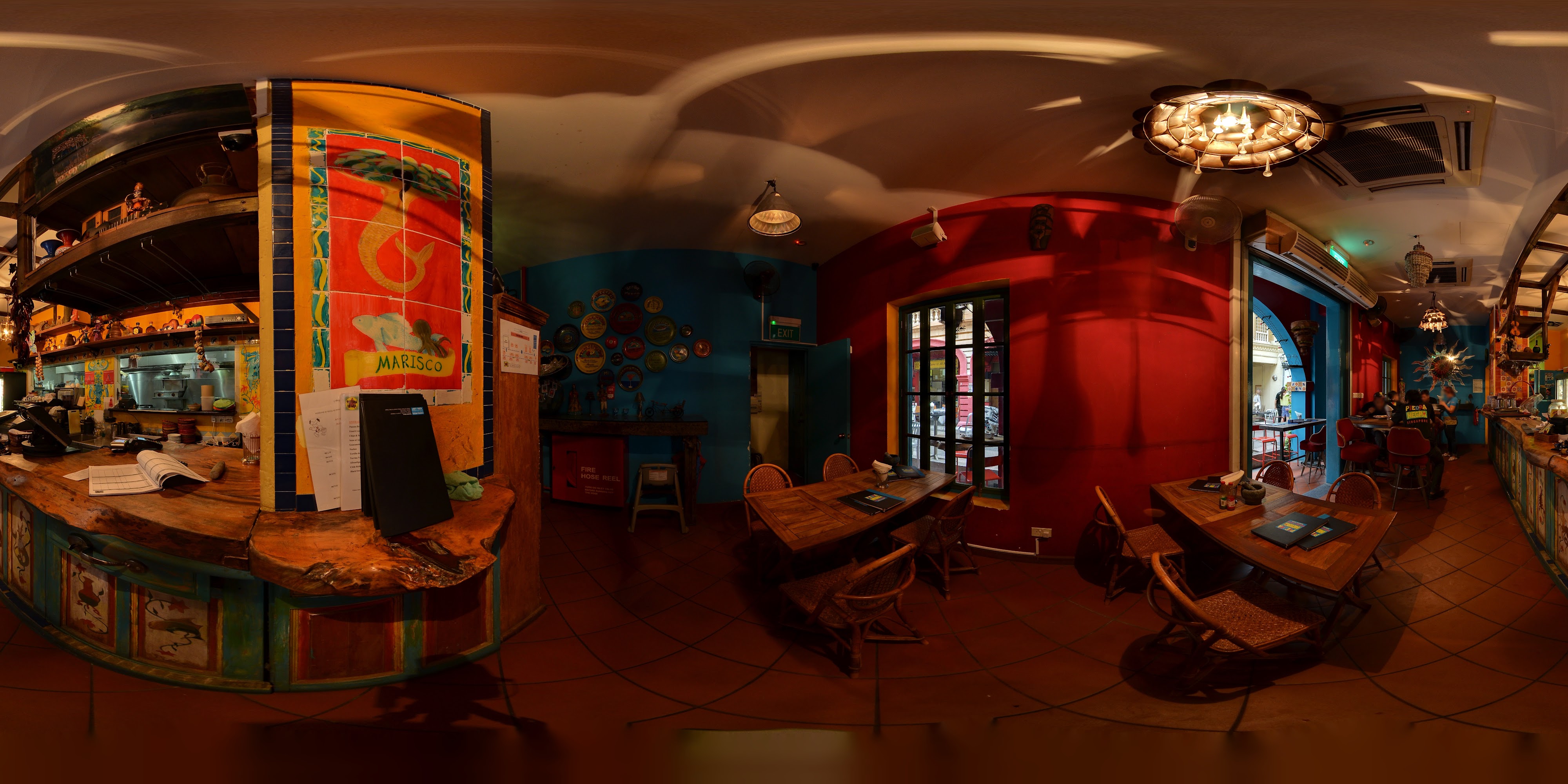 Vibrant Restaurant Interior Decor