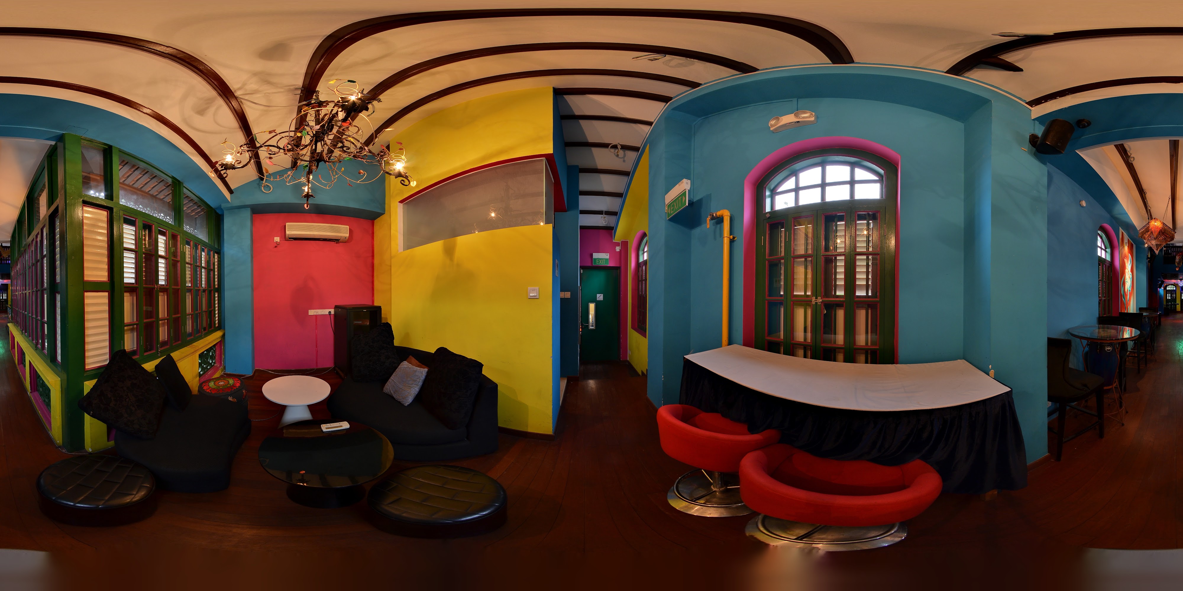 Vibrant Eccentric Lounge Interior