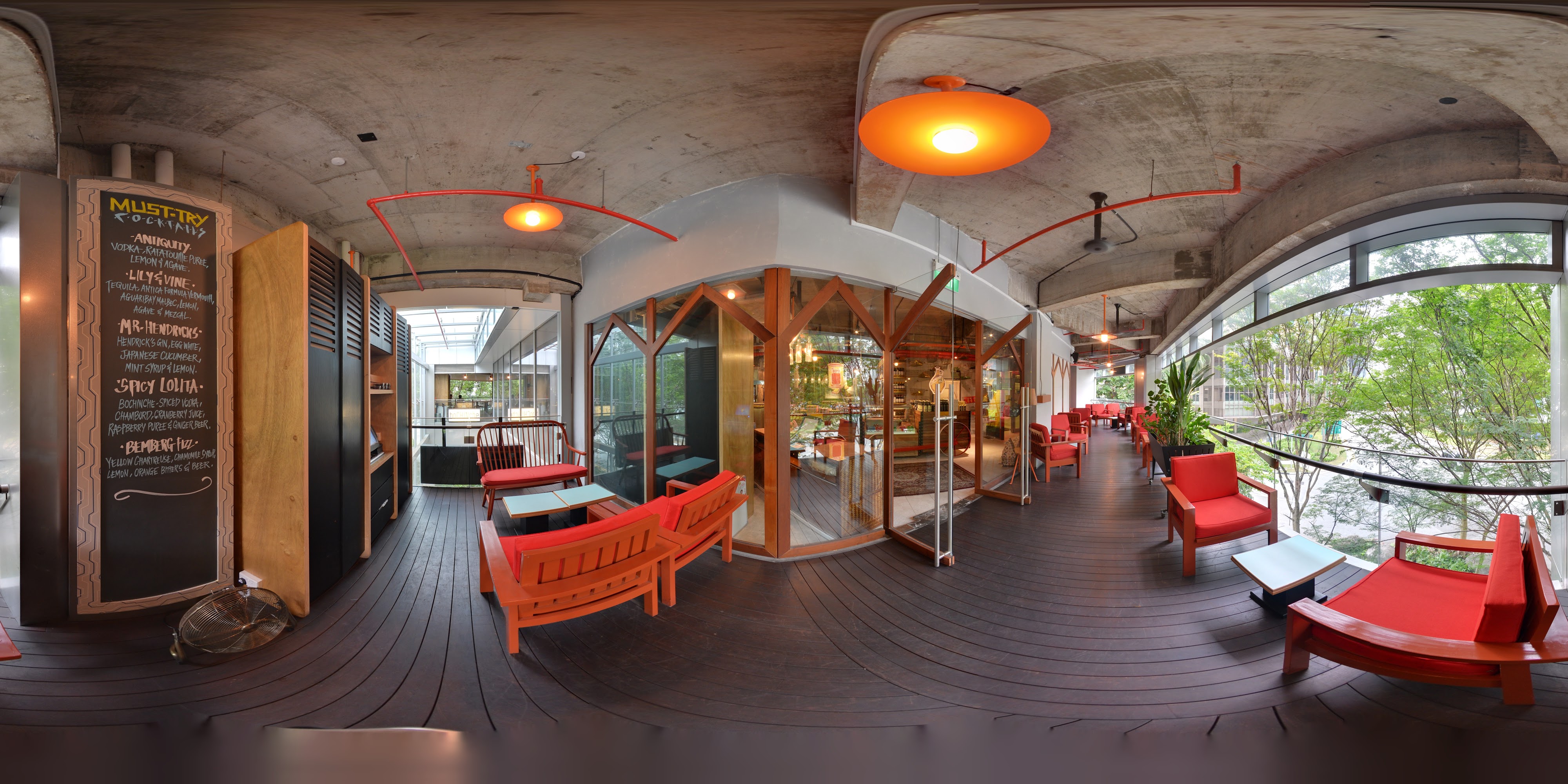 Rustic Café with Natural Light