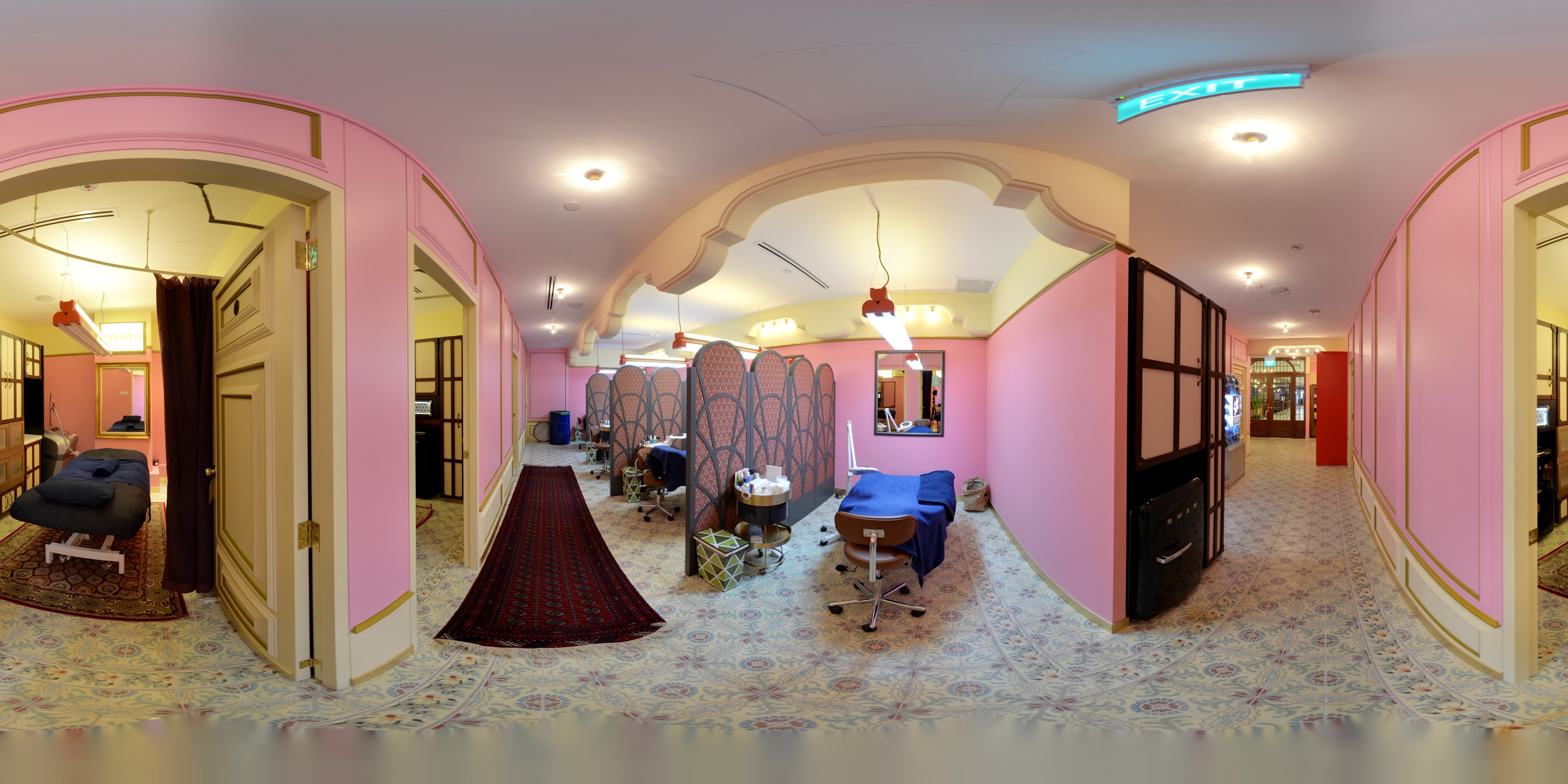 Vibrant Beauty Salon Interior