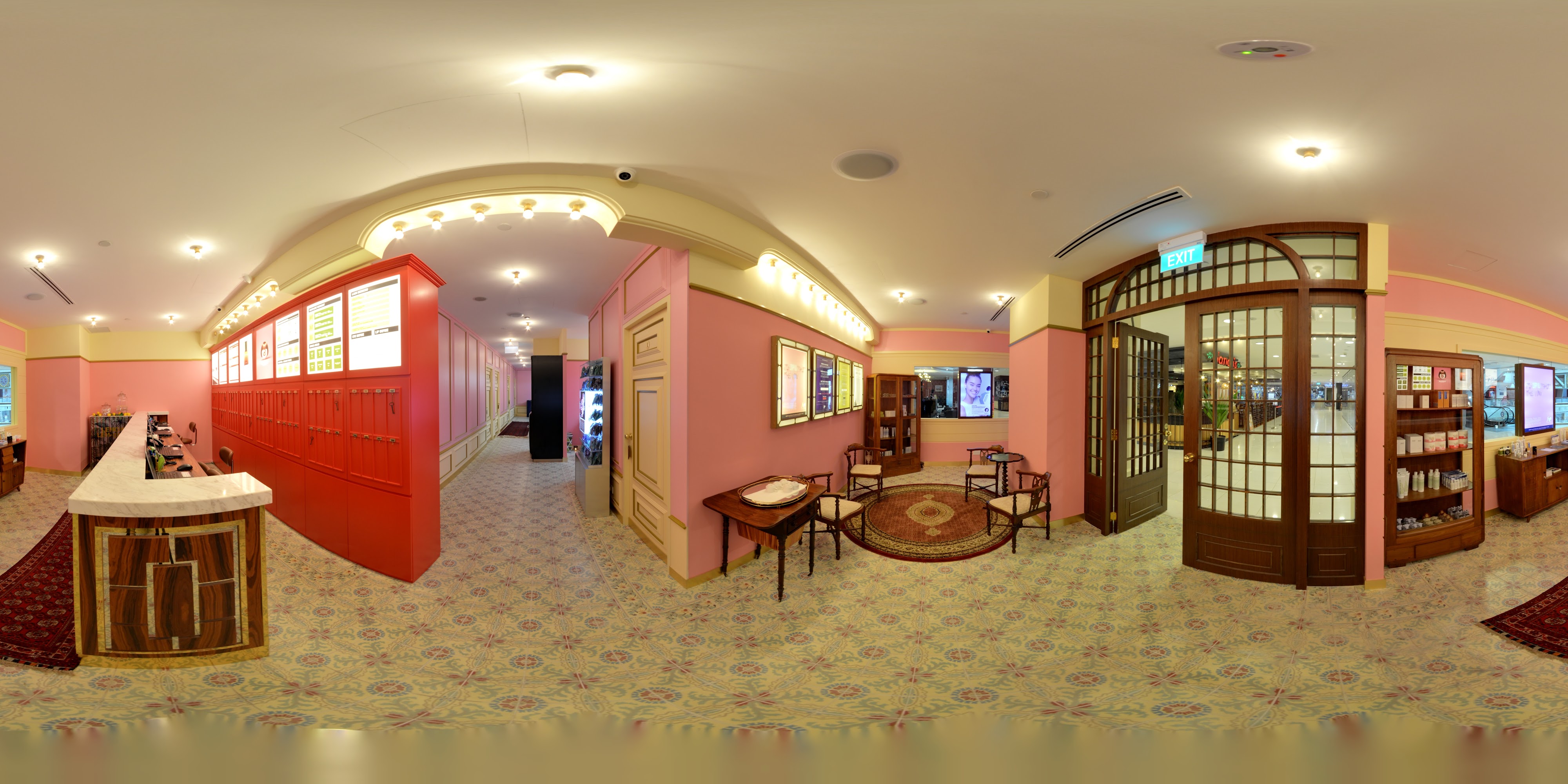 Elegant Interior Shopping Arcade