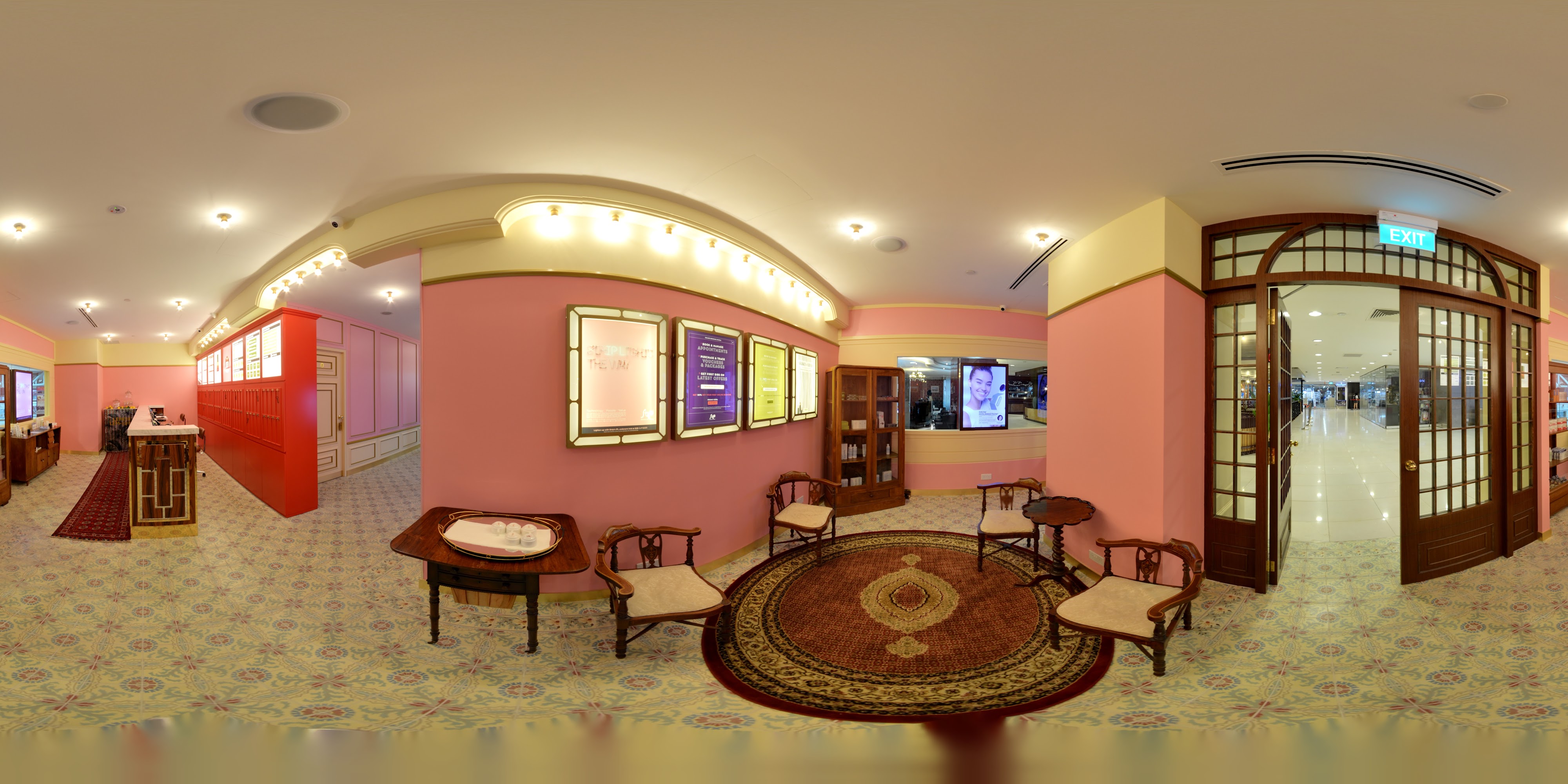 Vintage Shopping Arcade Entrance