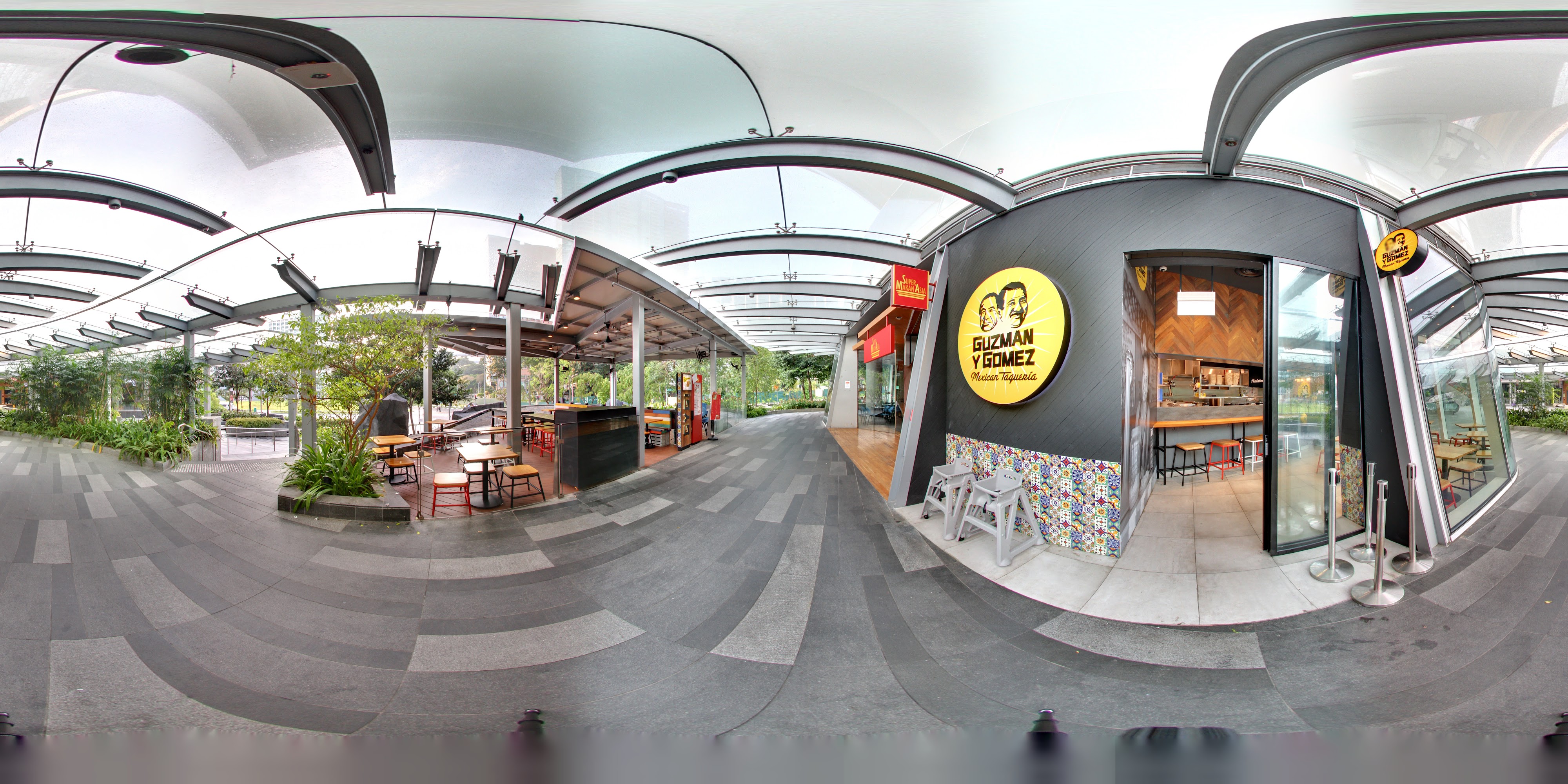 Modern Outdoor Eatery Scene