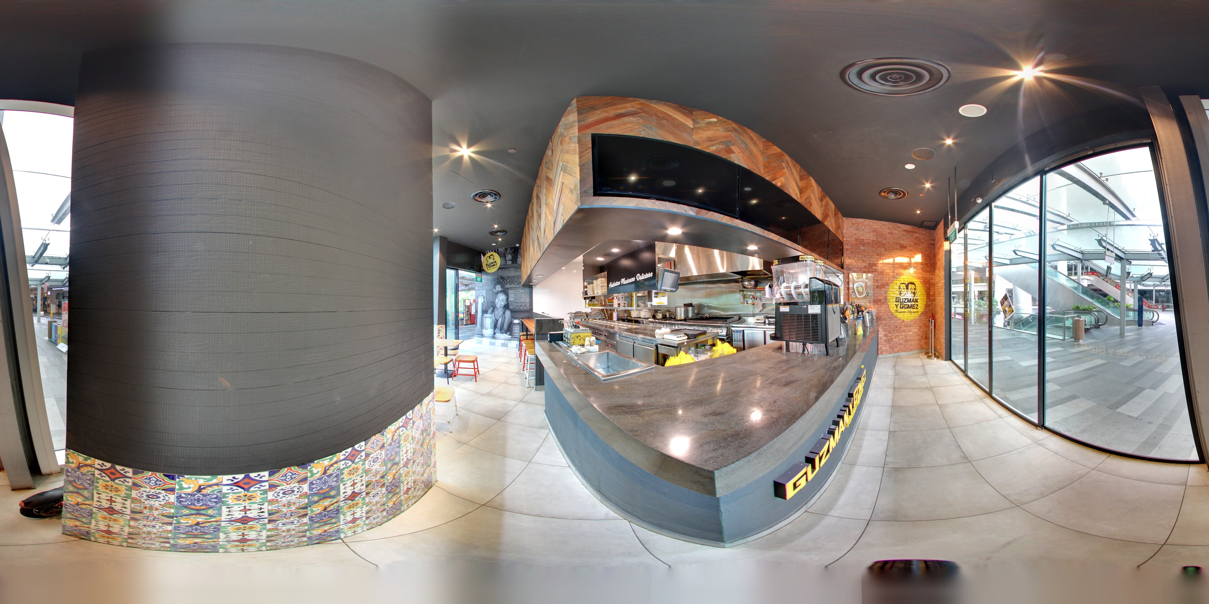 Ultra-Modern Burger Eatery Interior