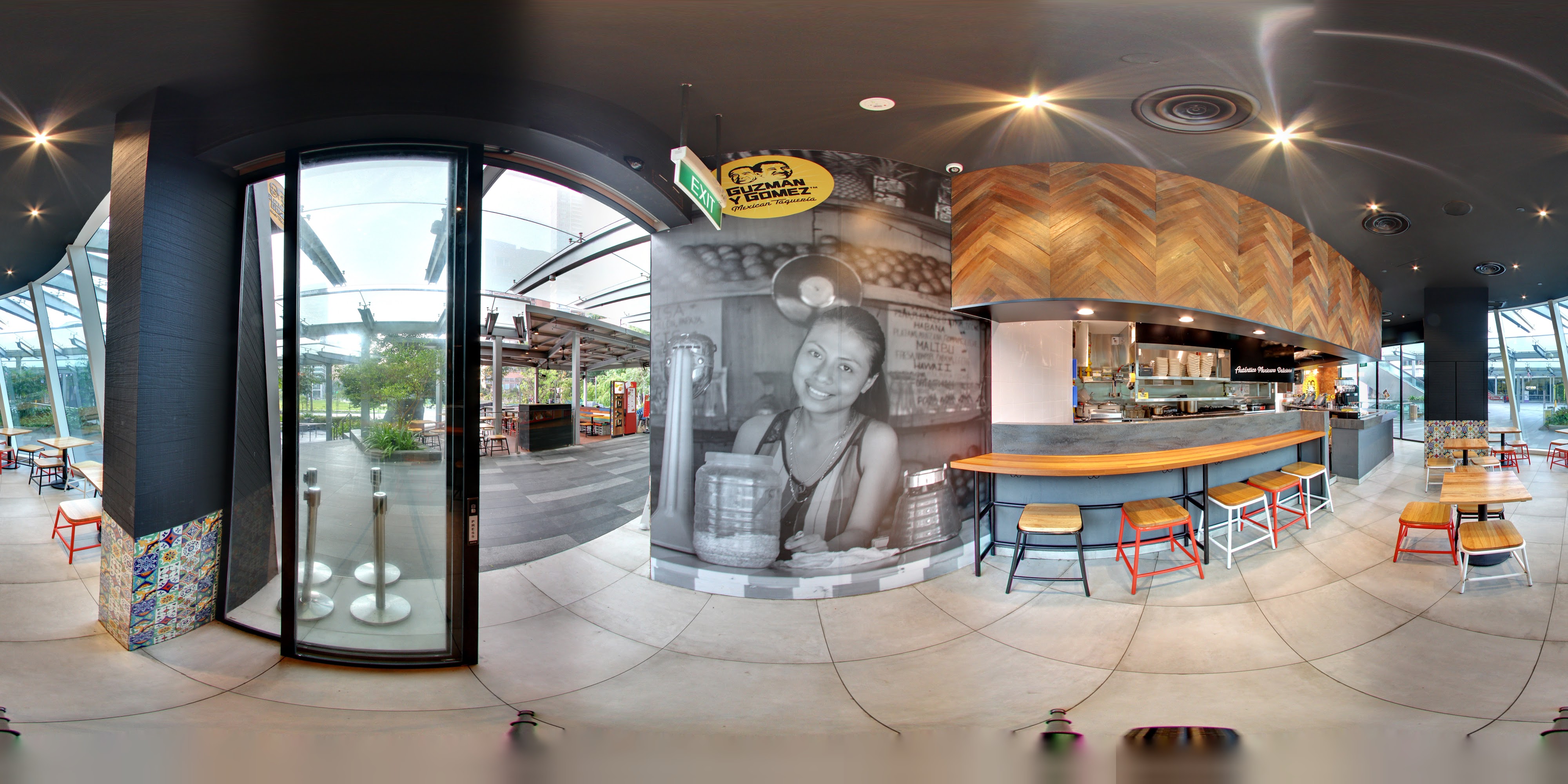 Vibrant Modern Mexican Eatery Interior