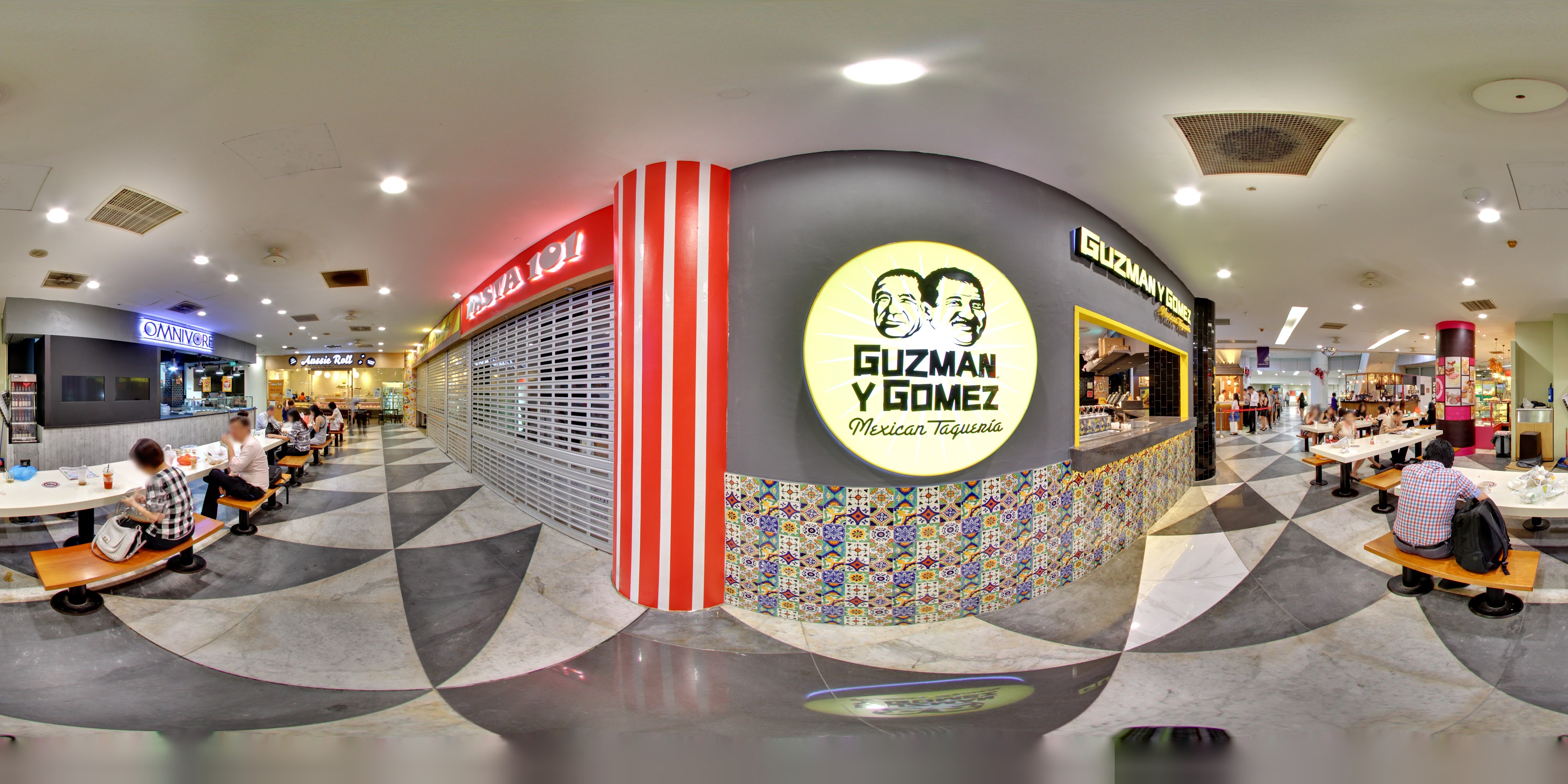 Vibrant Mexican Taqueria Dining Area