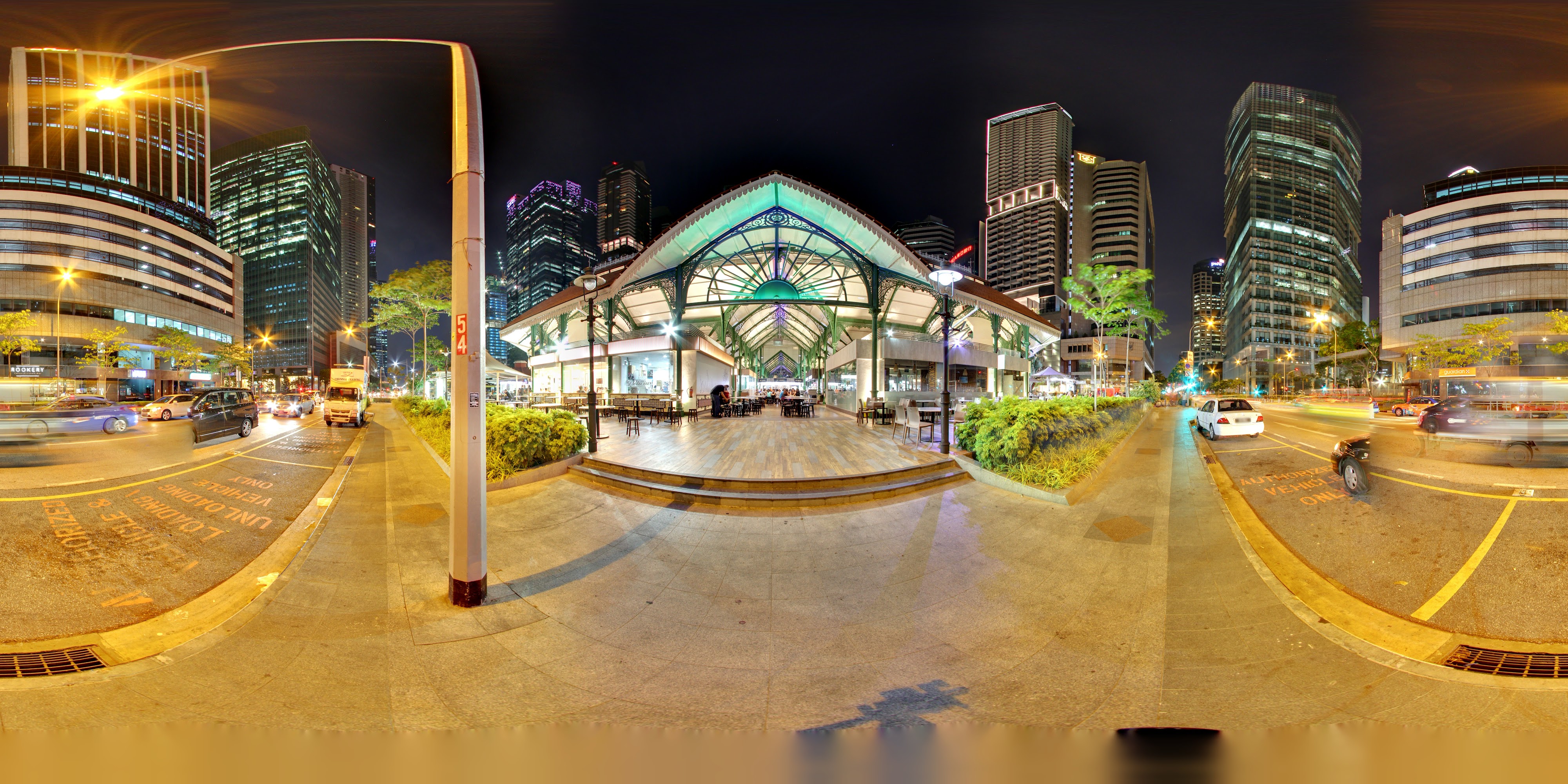 Urban Marketplace by Night