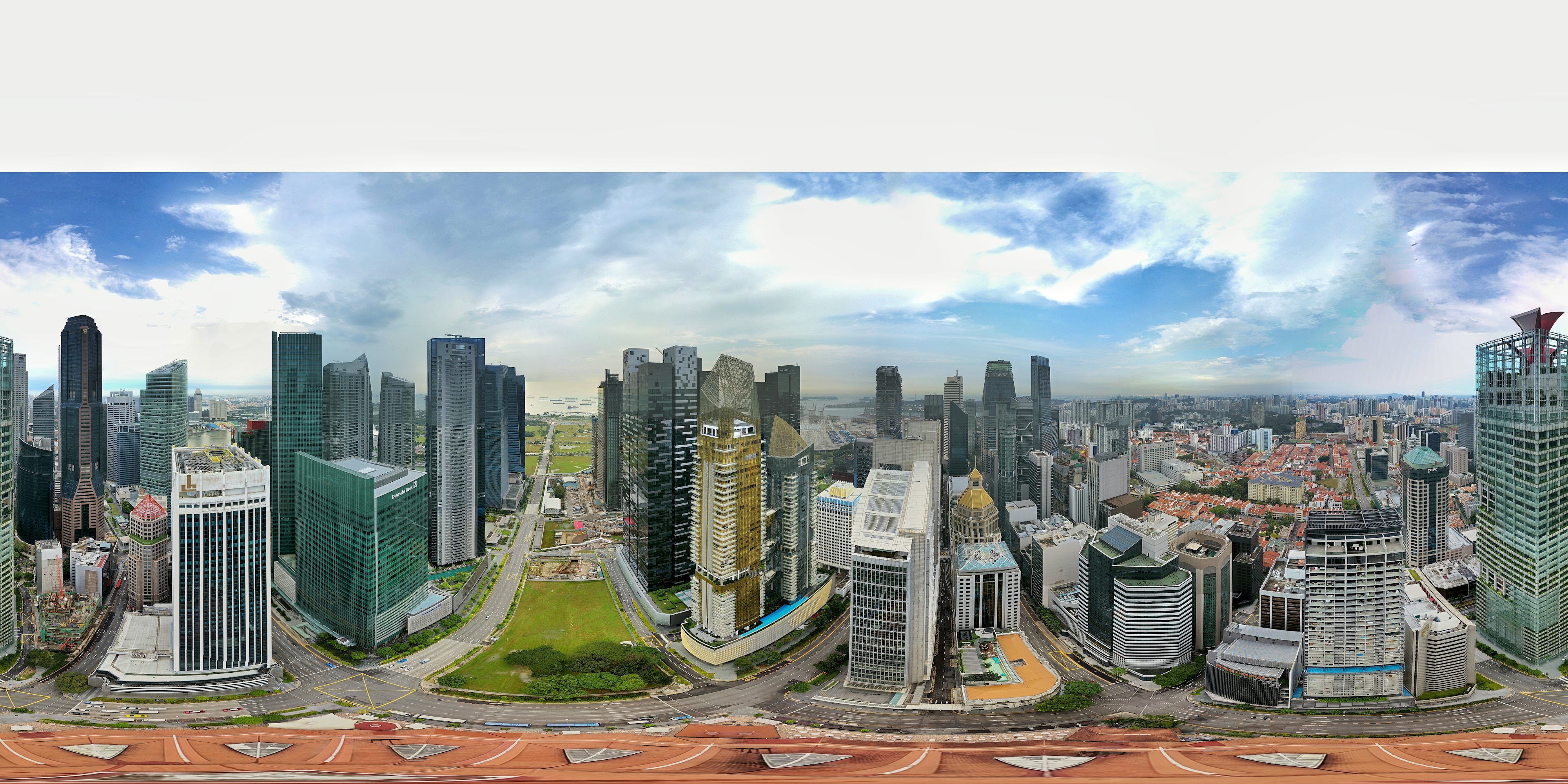 Bustling City Skyscraper Scenery