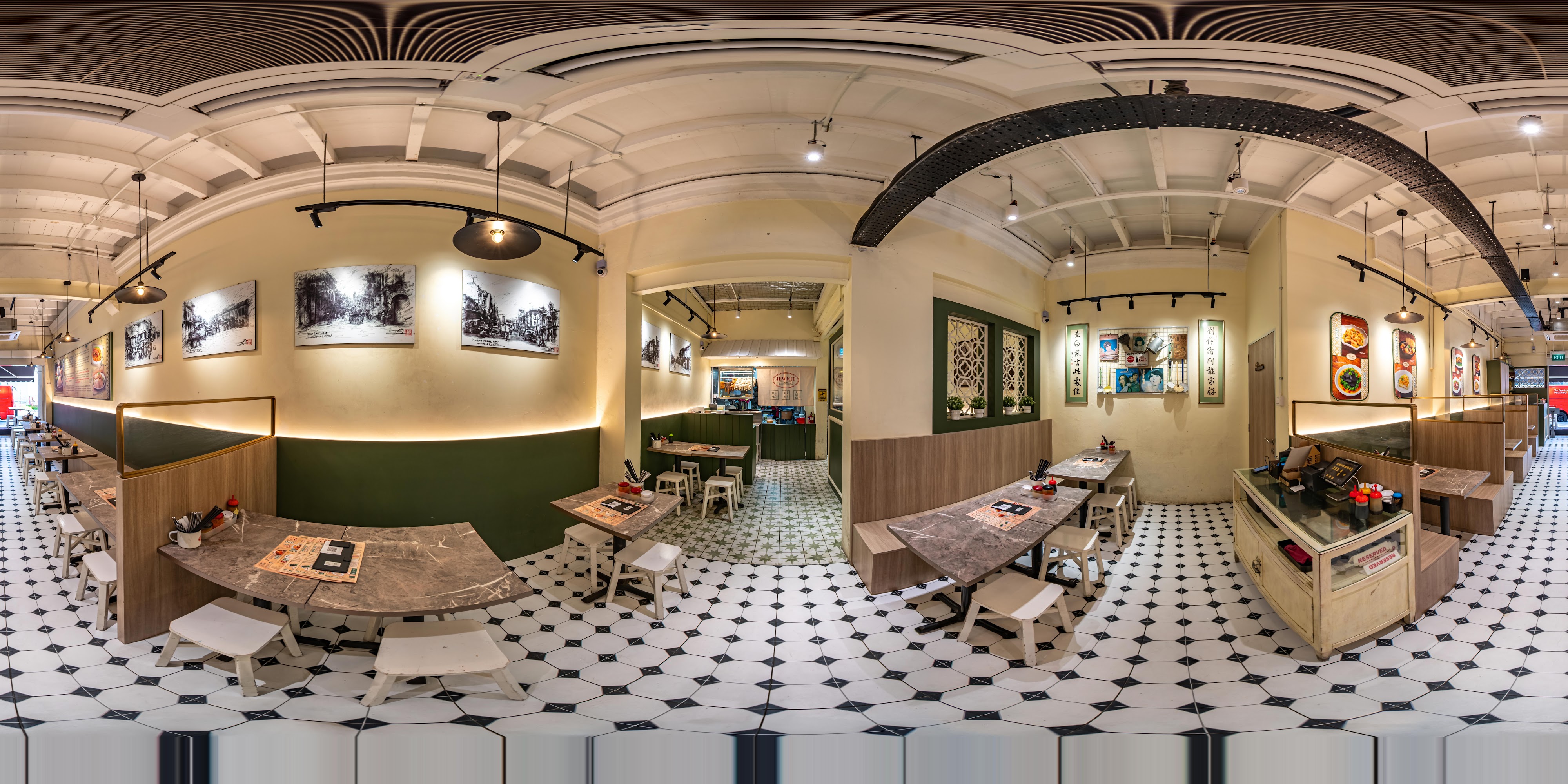 Classy Eatery Interior Space.