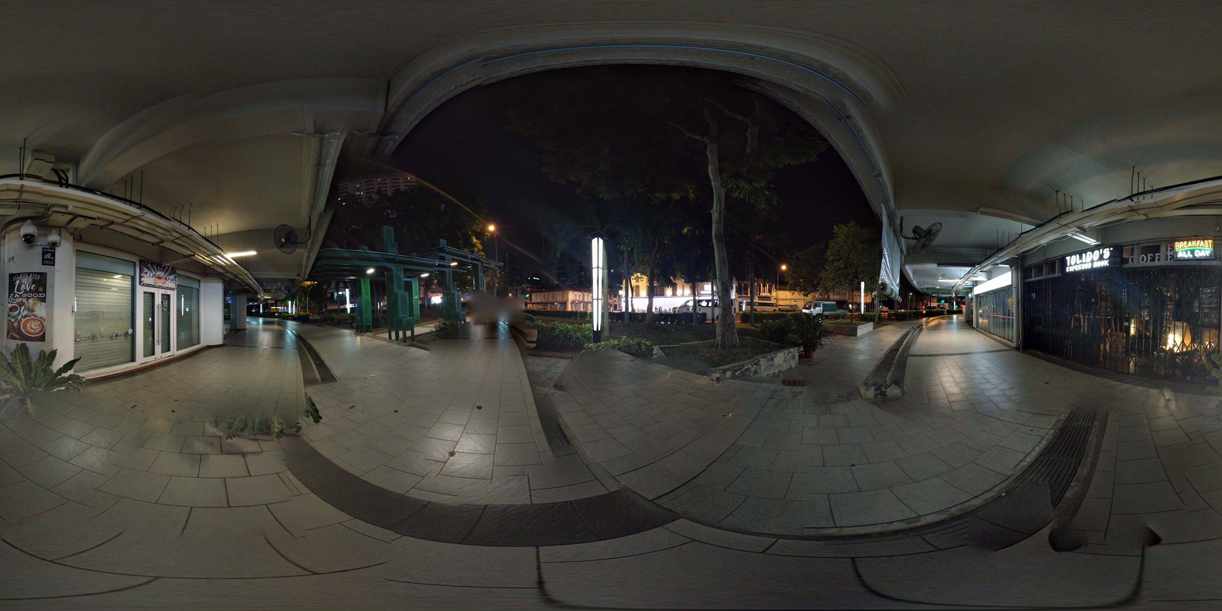 Night Street Espresso Scene