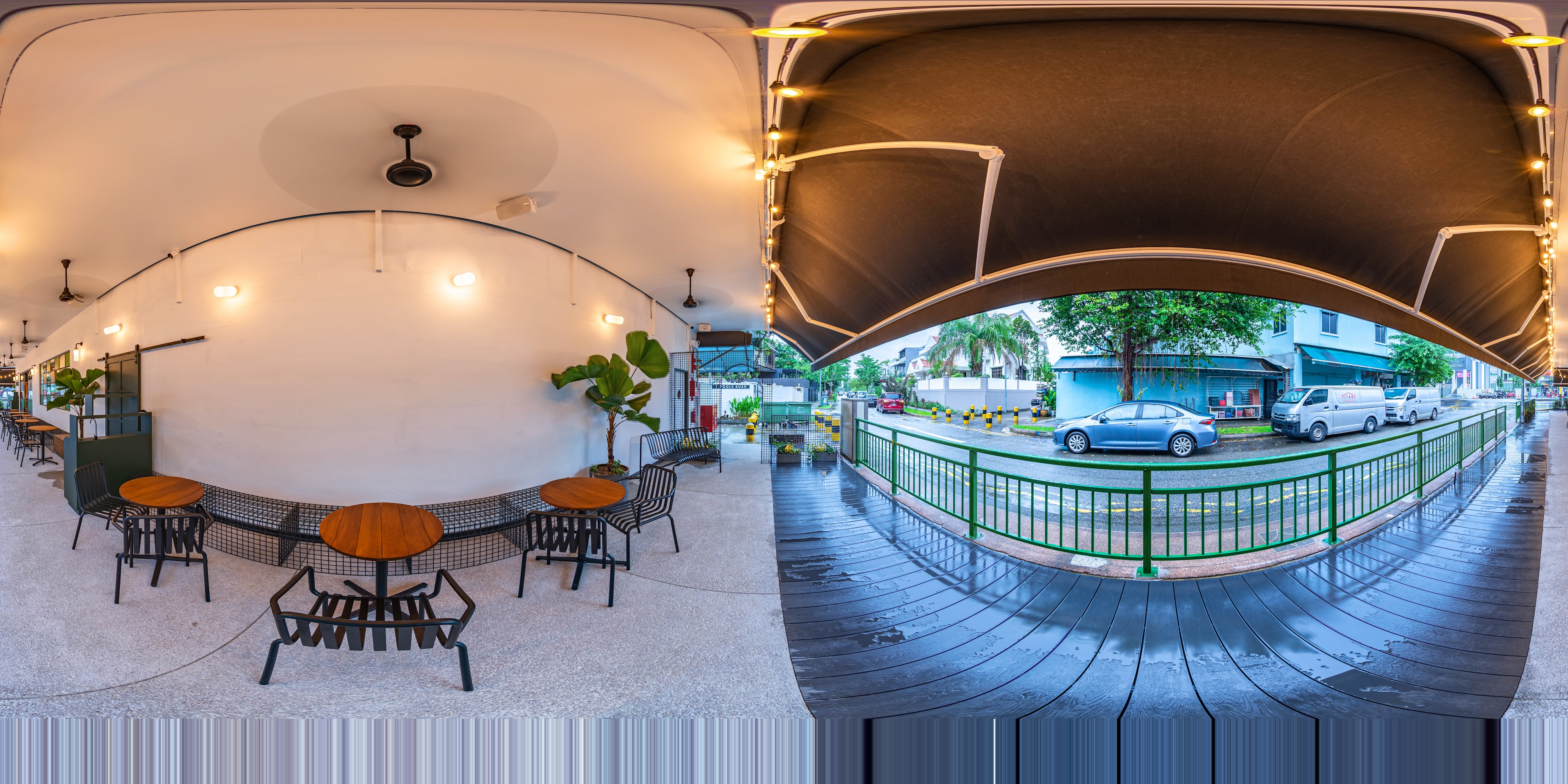 Café Outdoor Seating Area