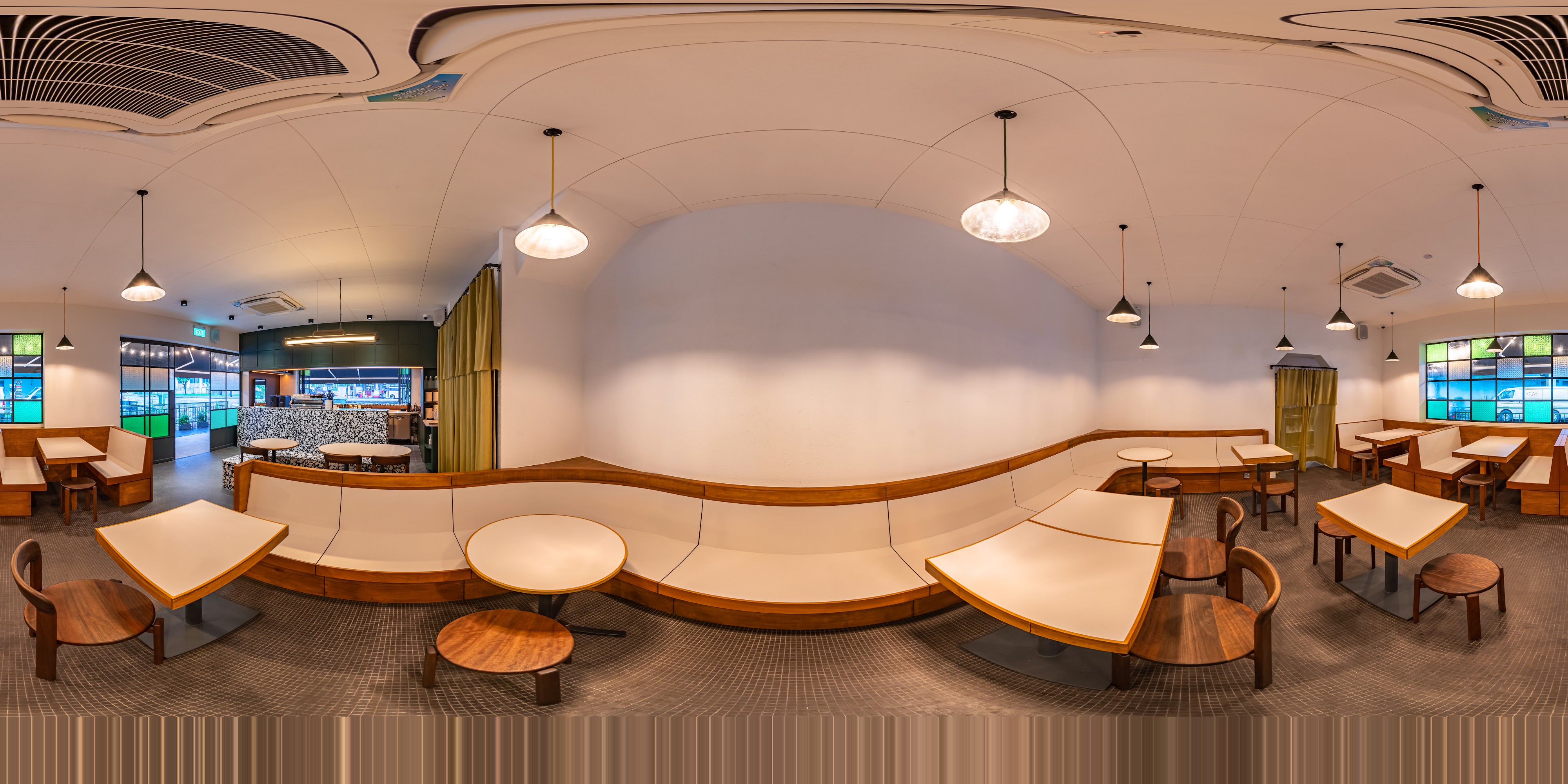 Historic Café Interior Design Seating