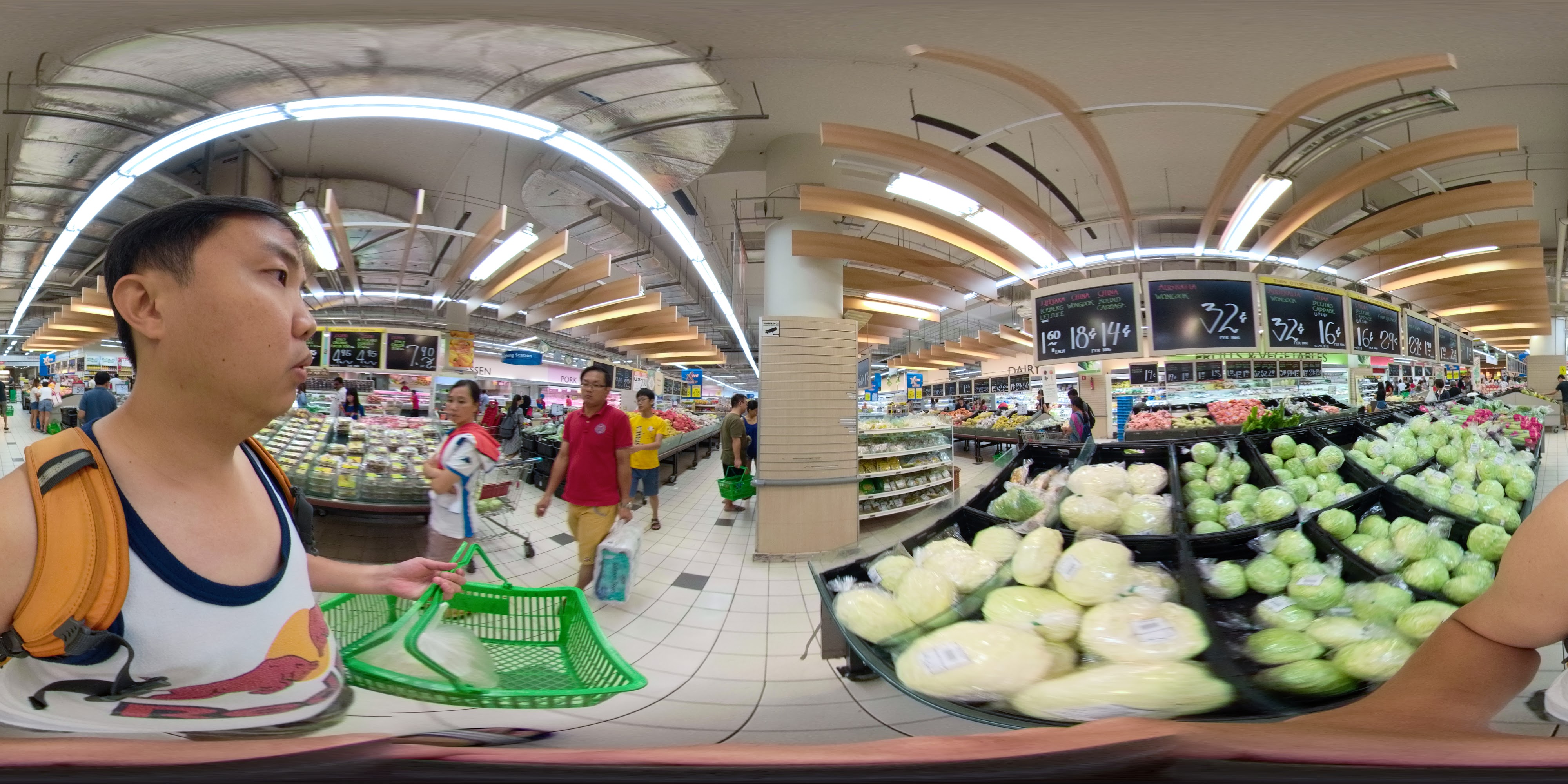 Shopping Aisle Produce Selection