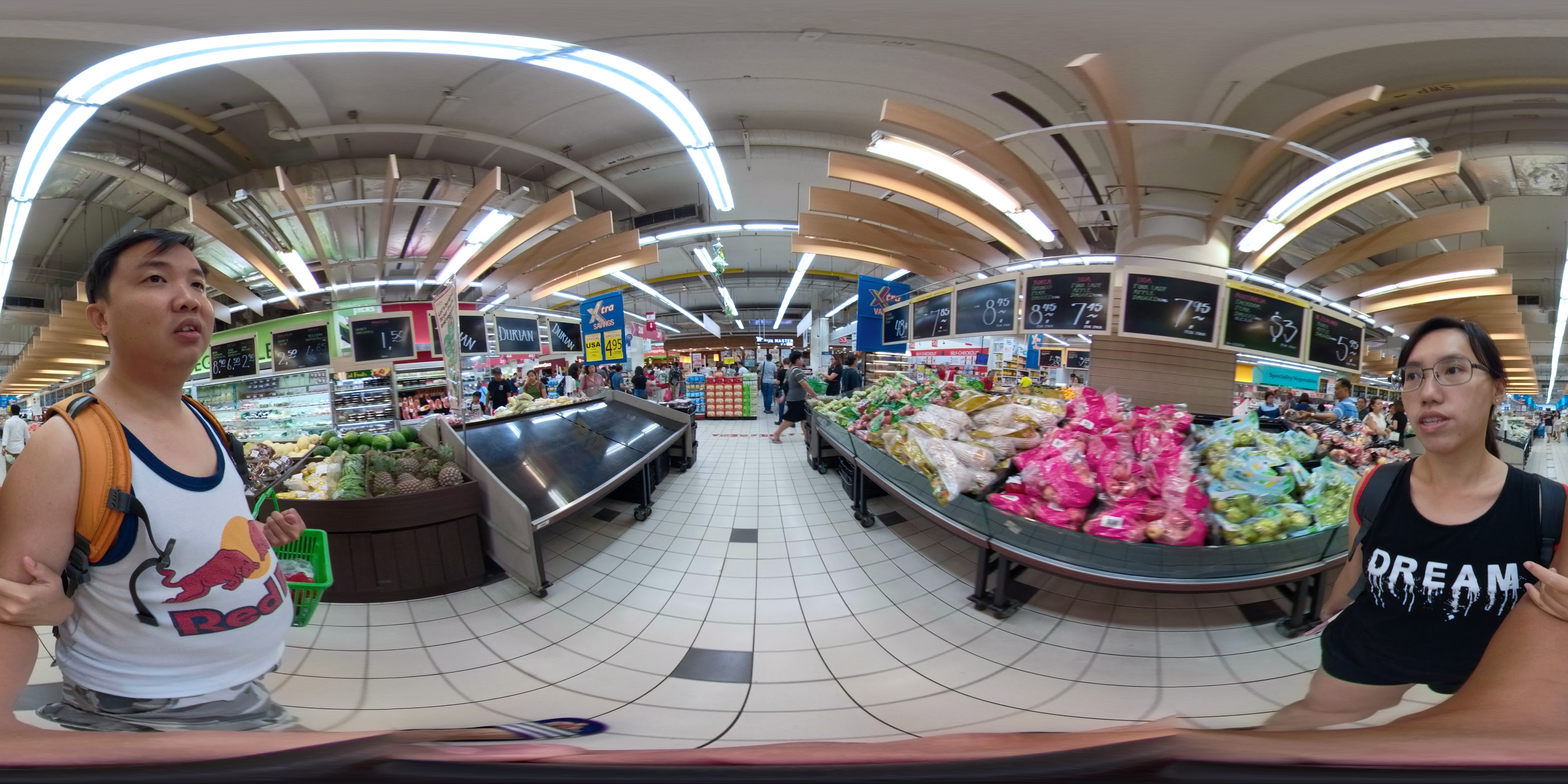 Fresh Produce Aisle in Market