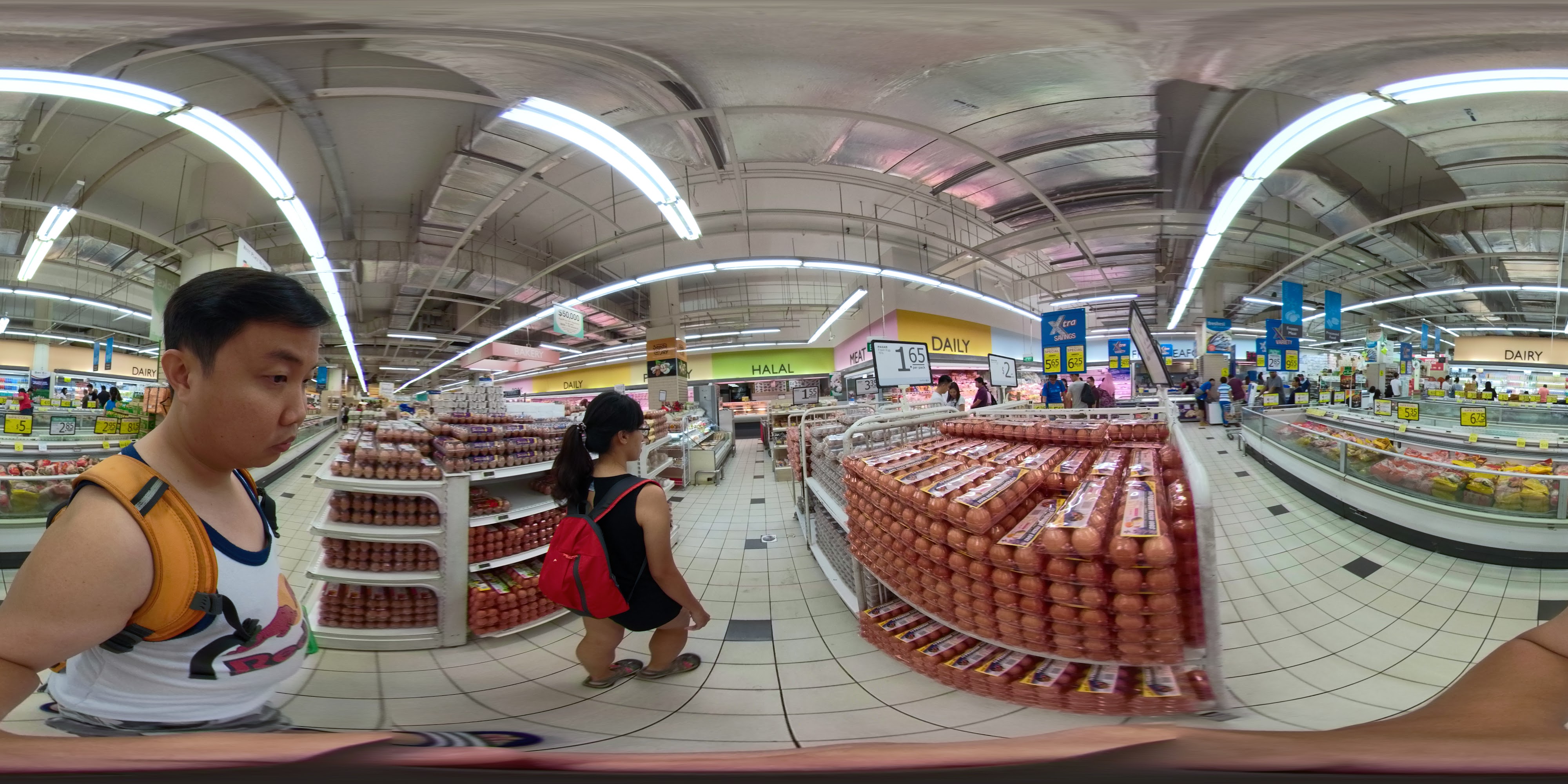 Large Supermarket Egg Section