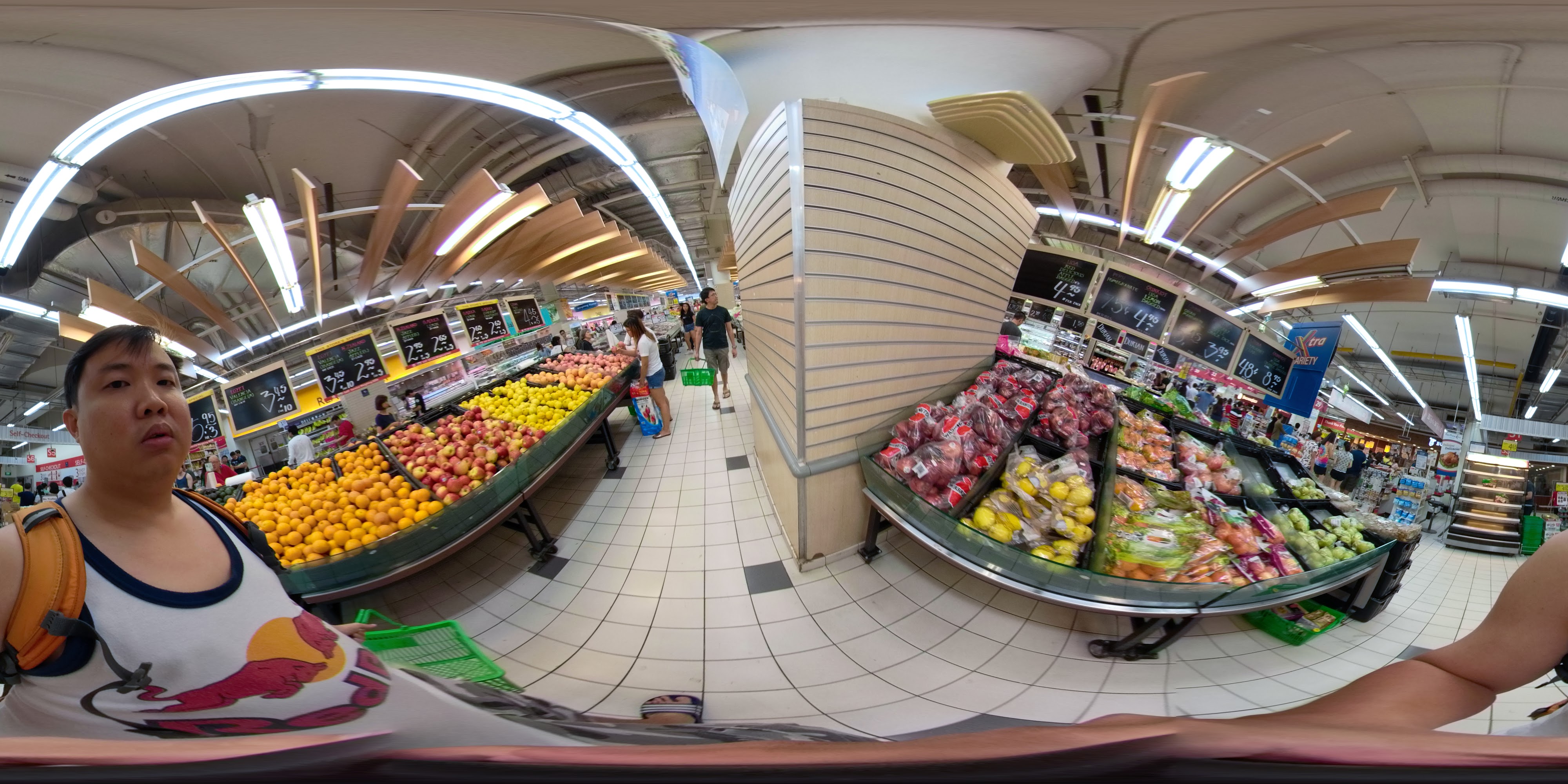 Supermarket Fresh Produce Aisle
