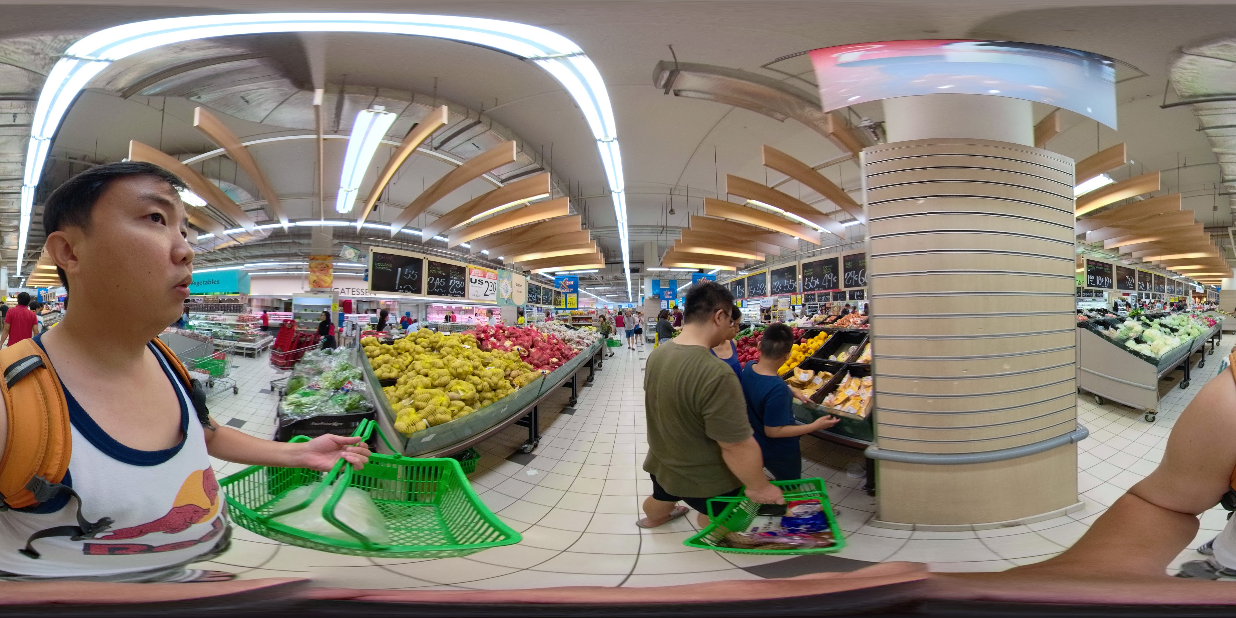 Fresh Produce Supermarket Interior