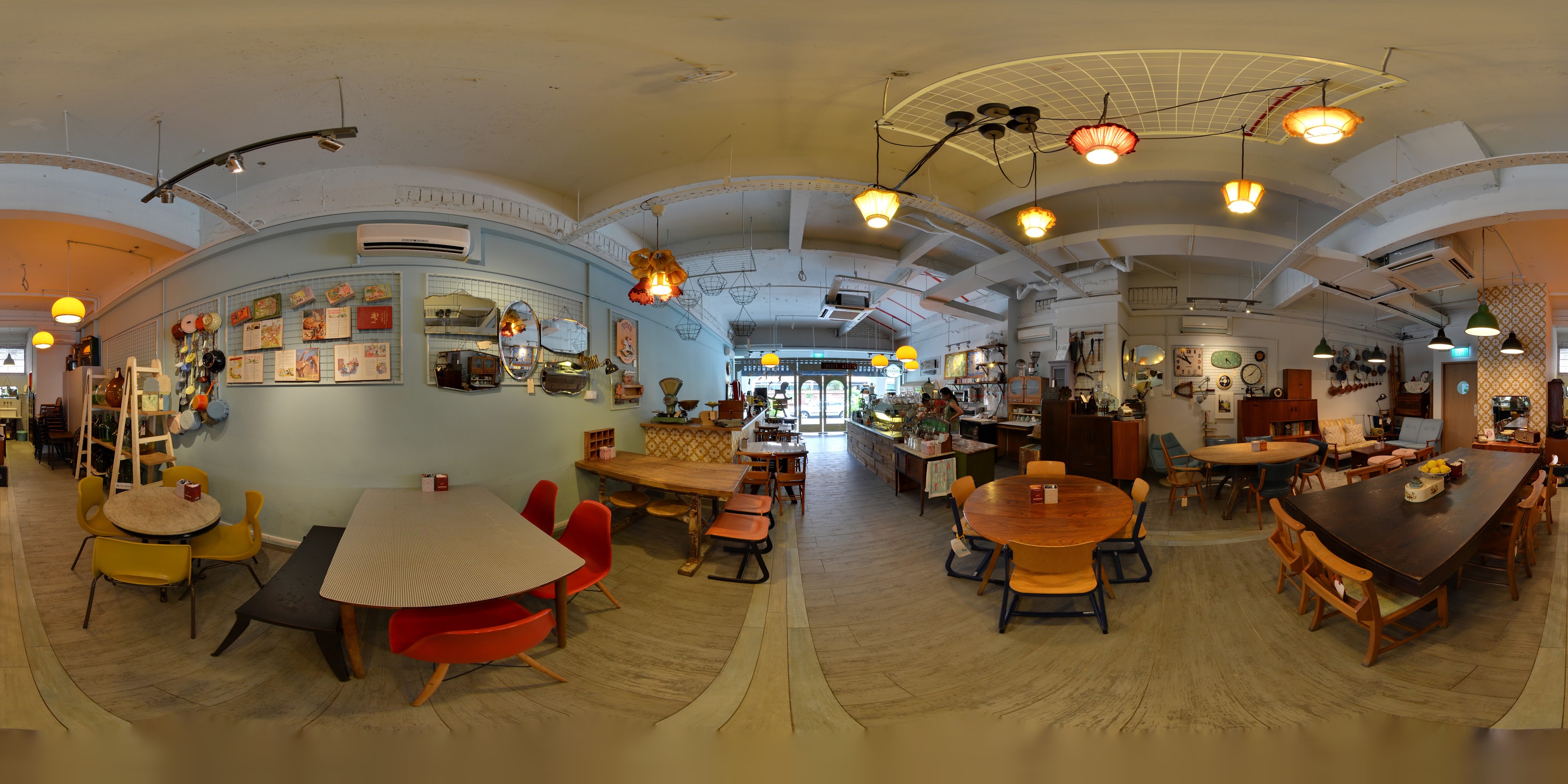 Quirky Rustic Eatery Interior