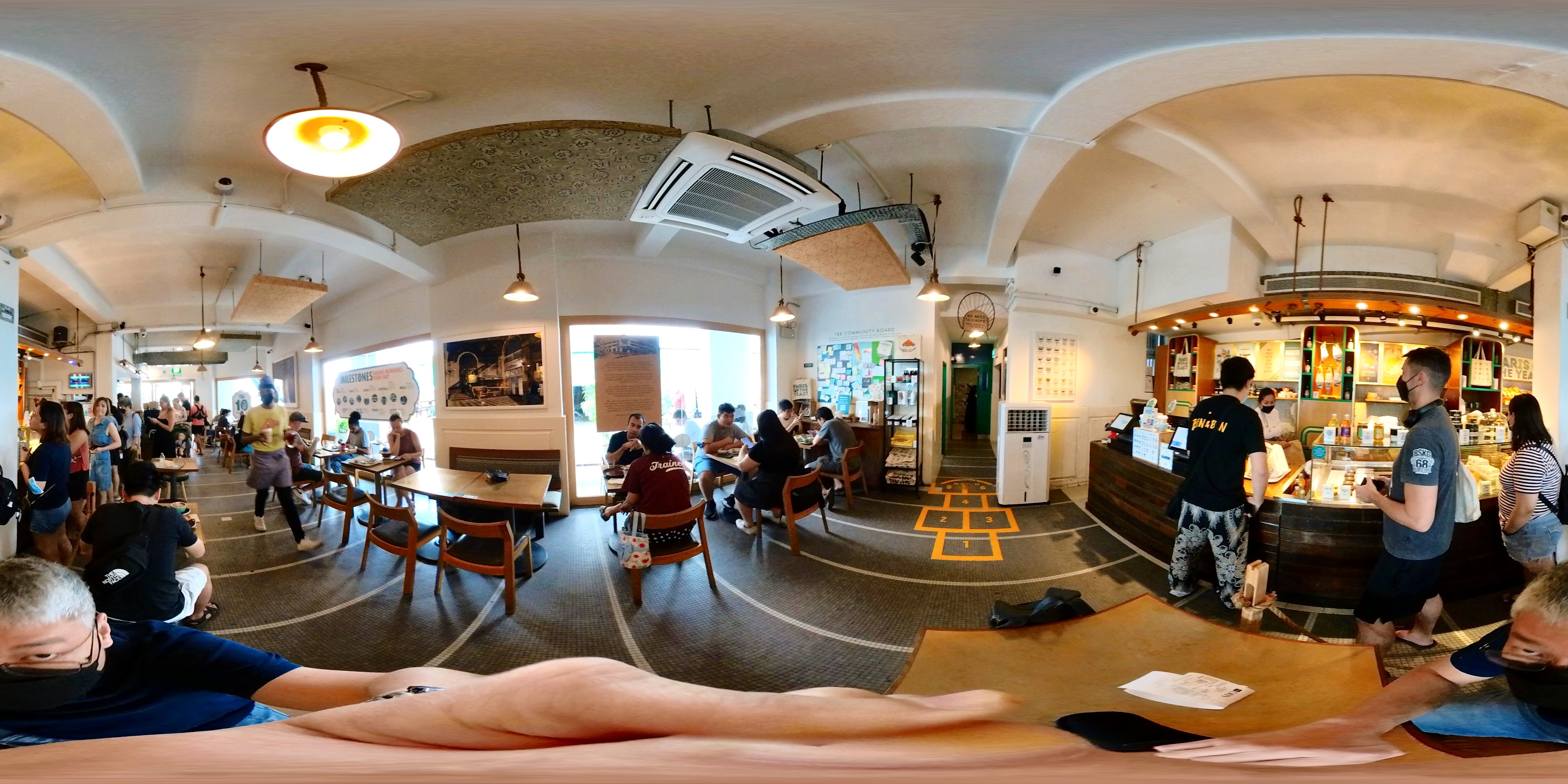 Bustling Cafe Interior Scene