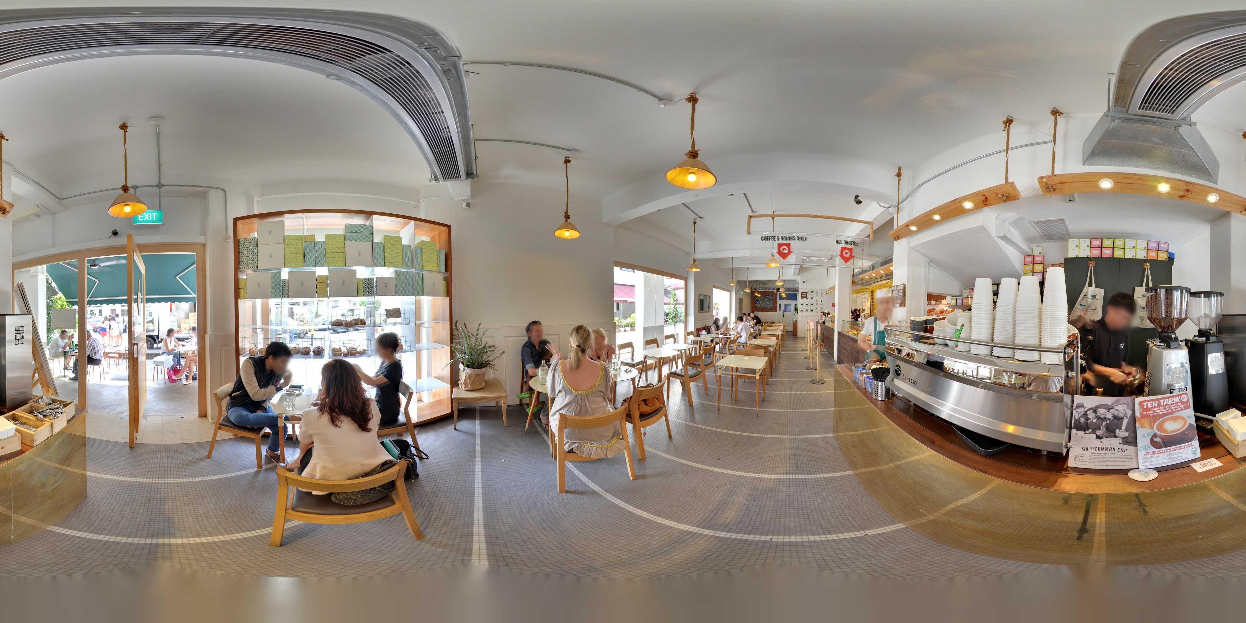 Modern Café Interior Setting