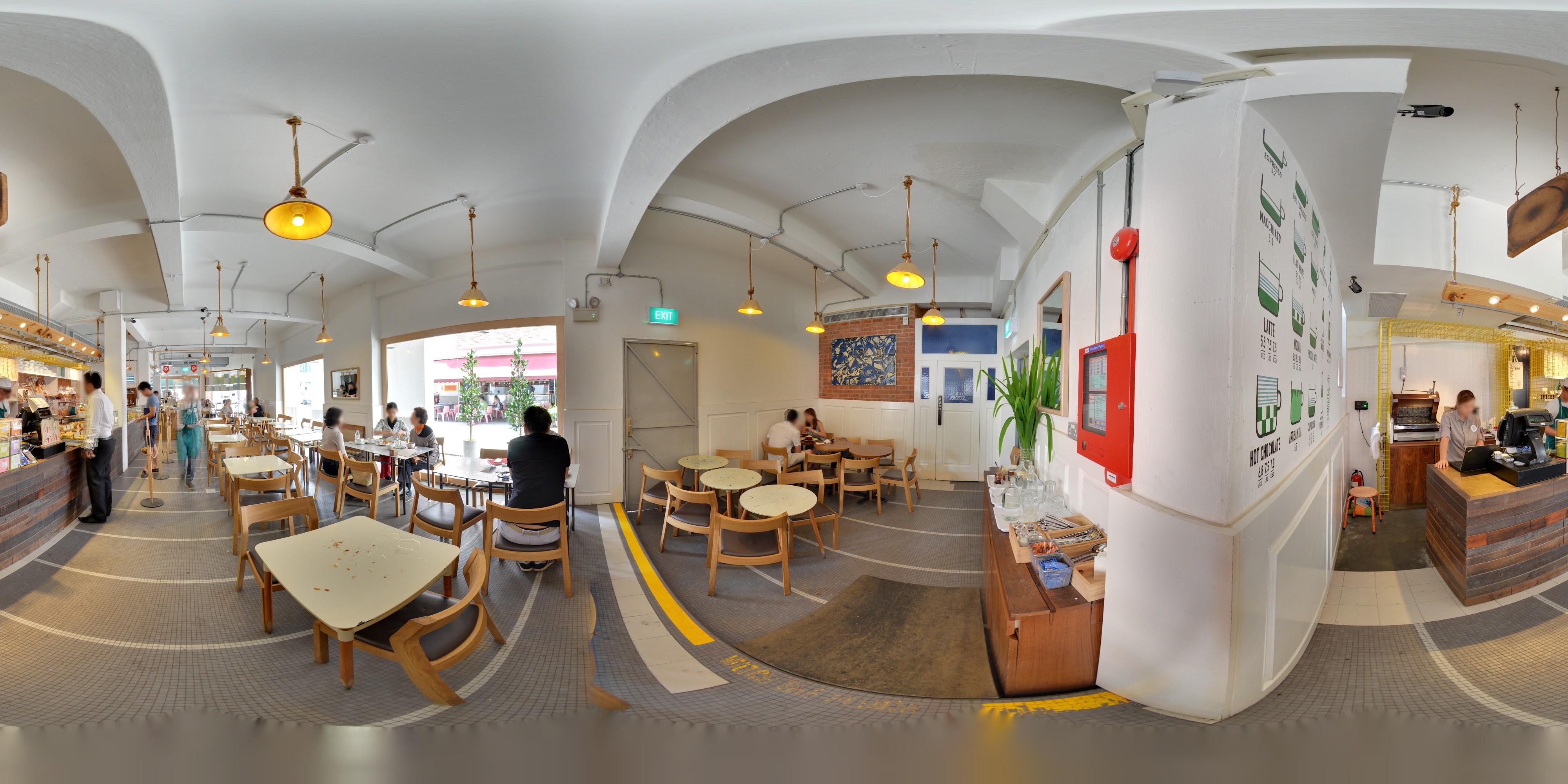 Spacious Cafe Interior Design