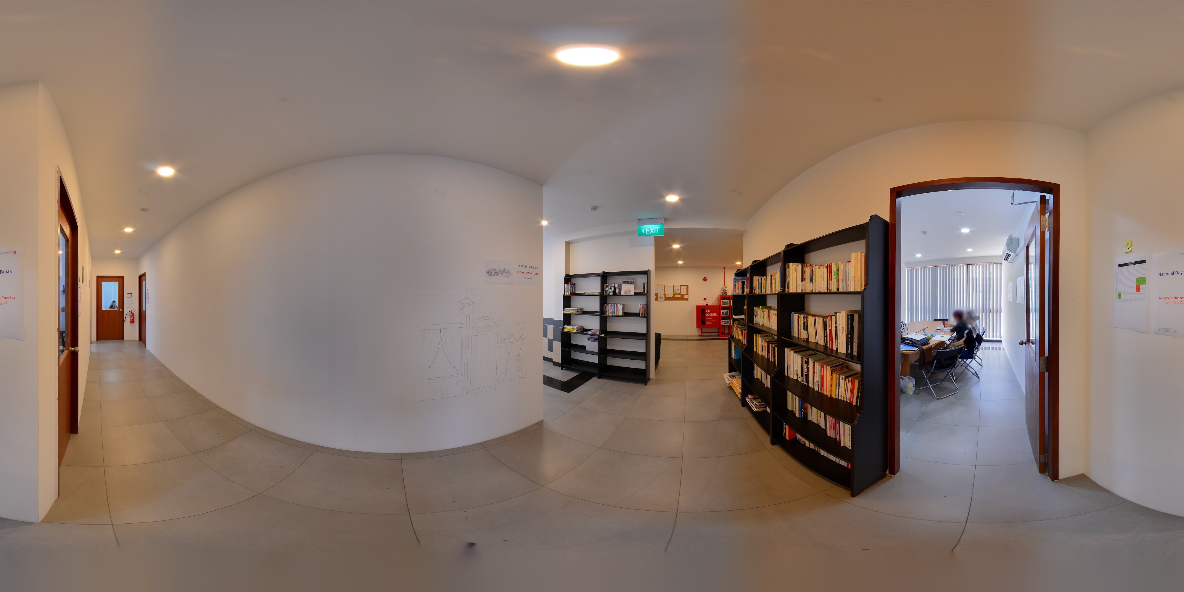 Cozy Learning Environment Hallway