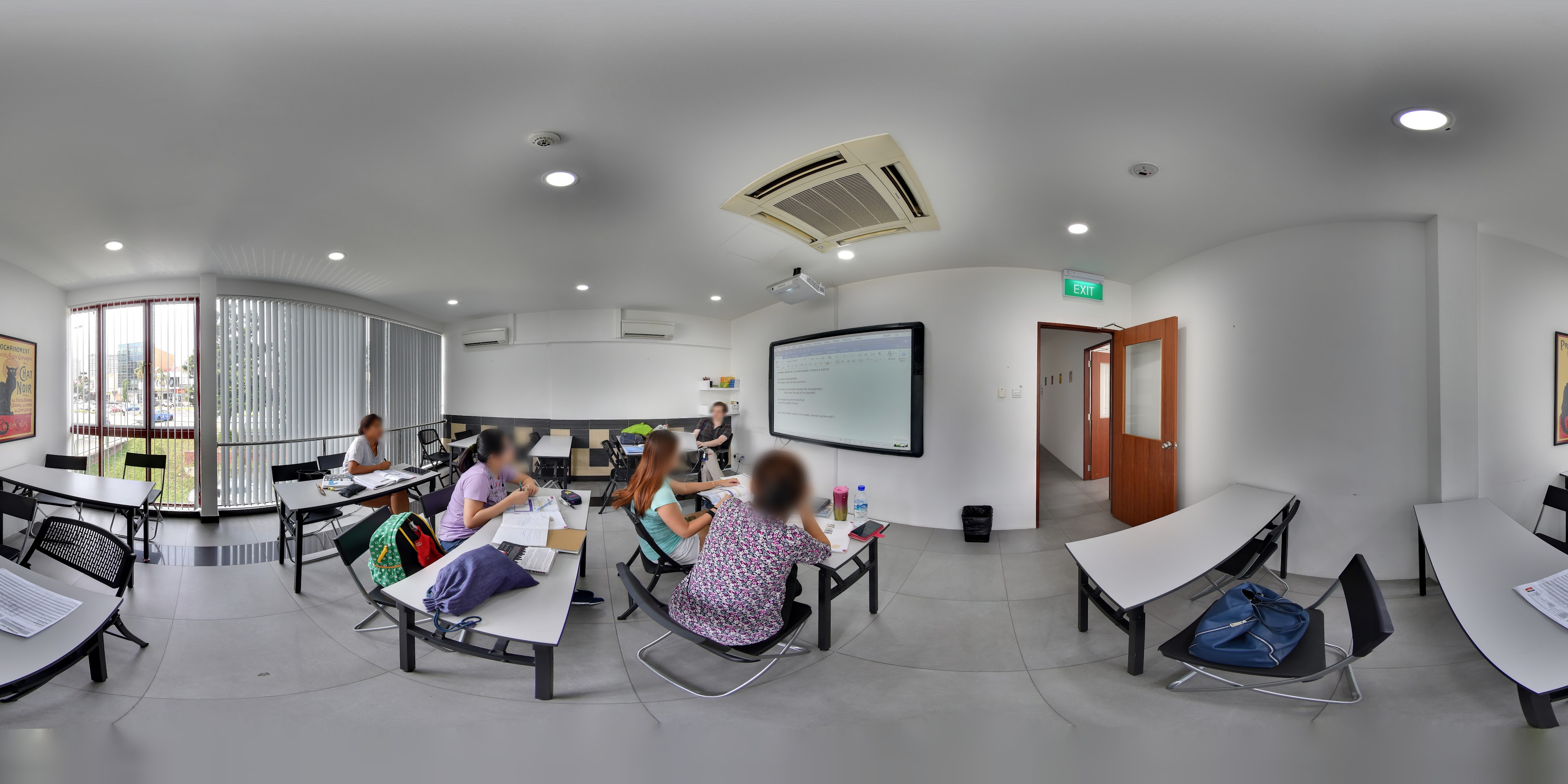 Modern Classroom in Session.