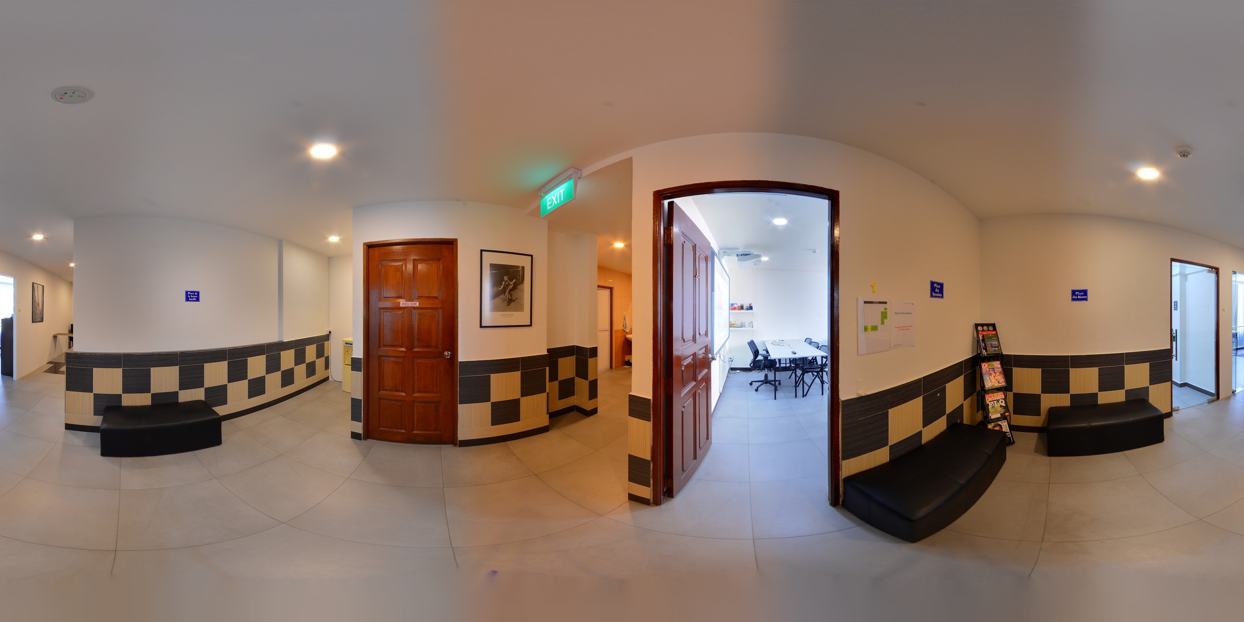 Spacious Office Corridor Design