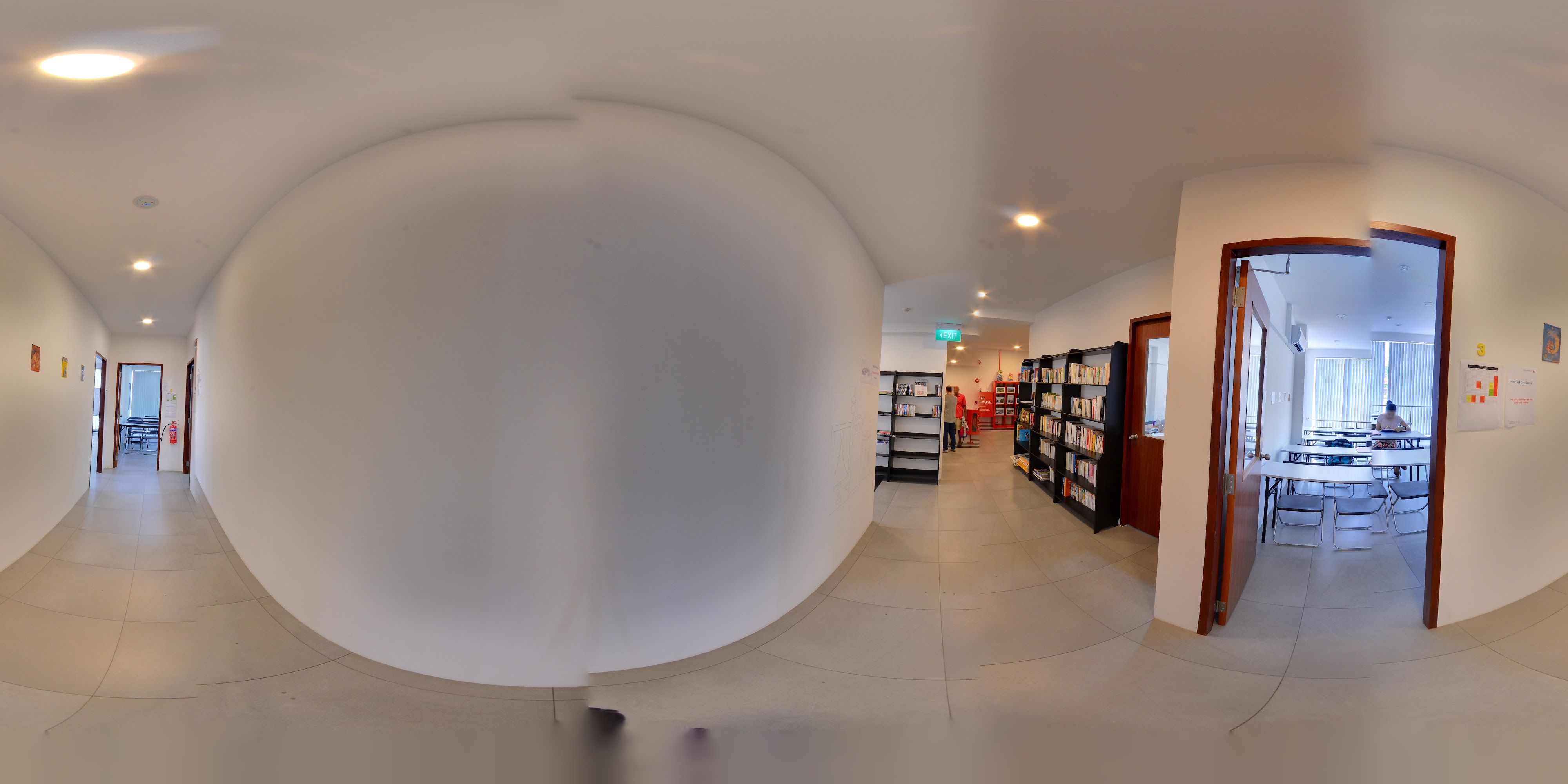 Educational Hallway and Classroom Entry