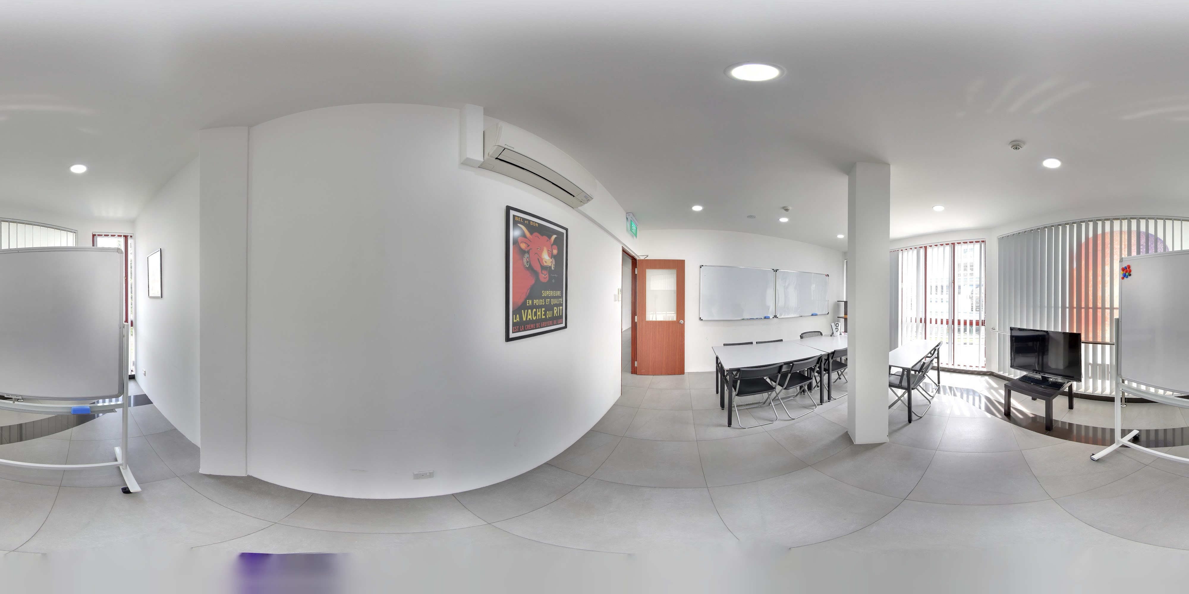 White Minimalist Classroom Interior