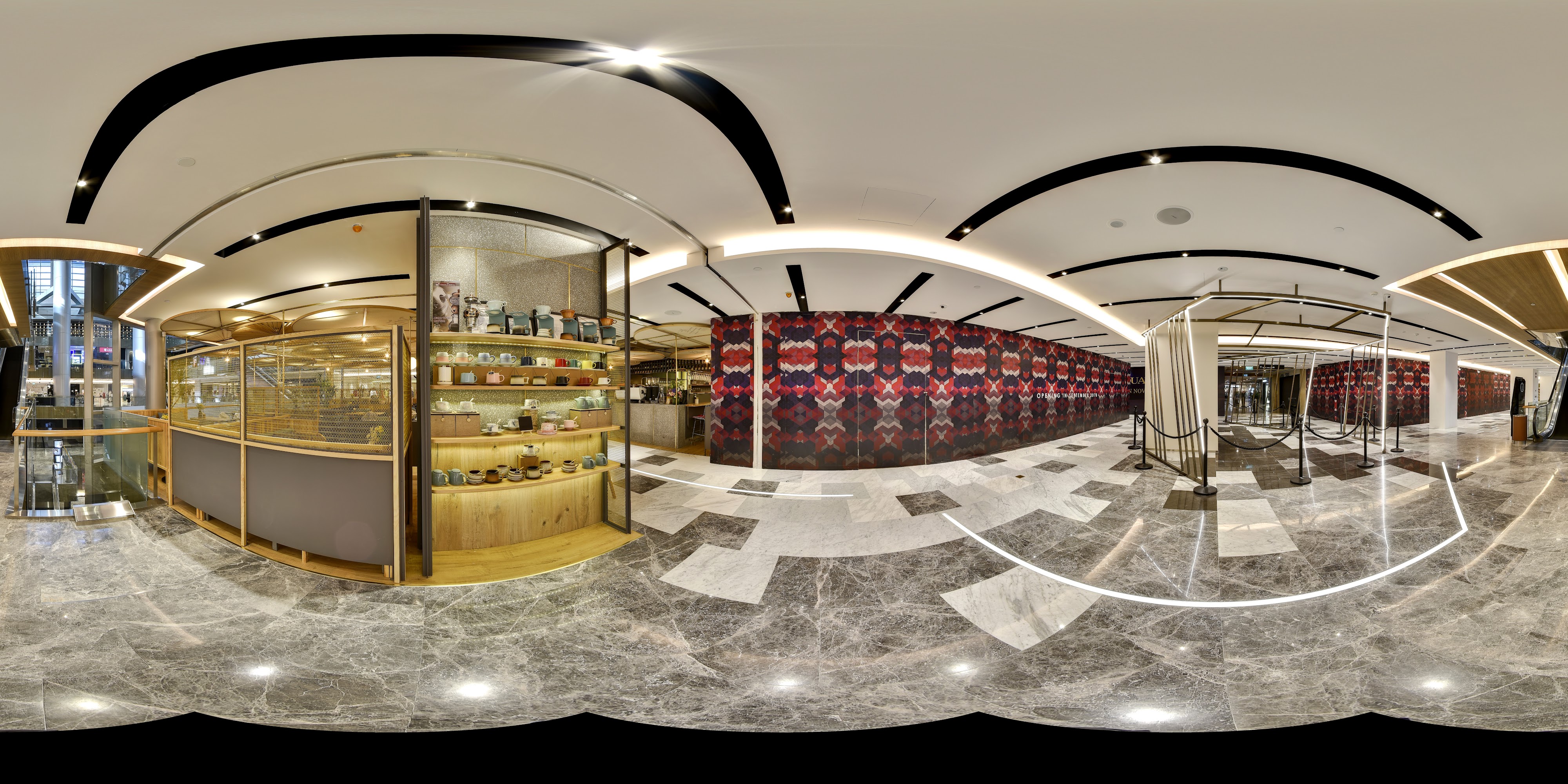 Elegant Jewelry and Textiles Display