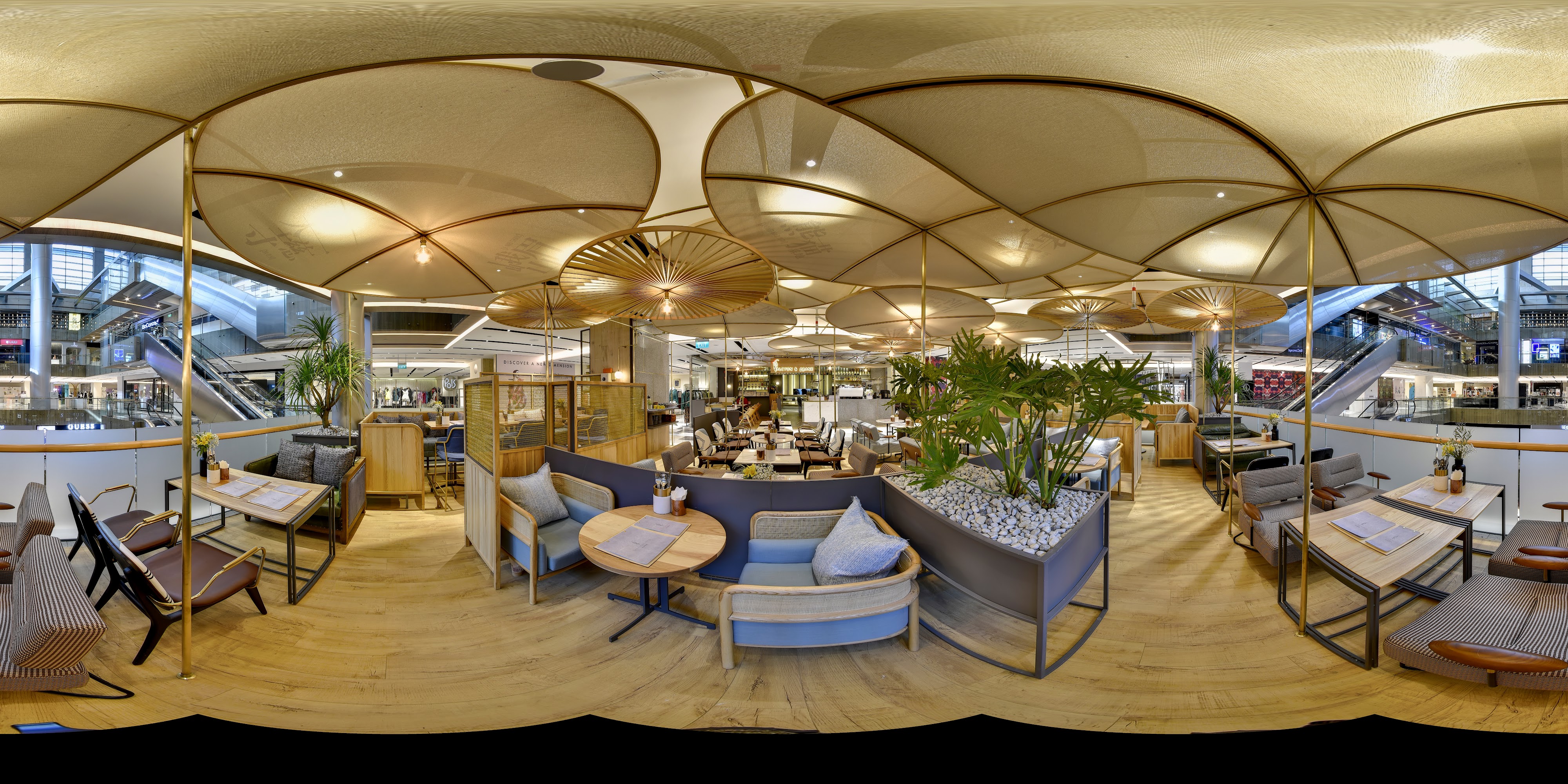 Modern Airport Lounge Setting.