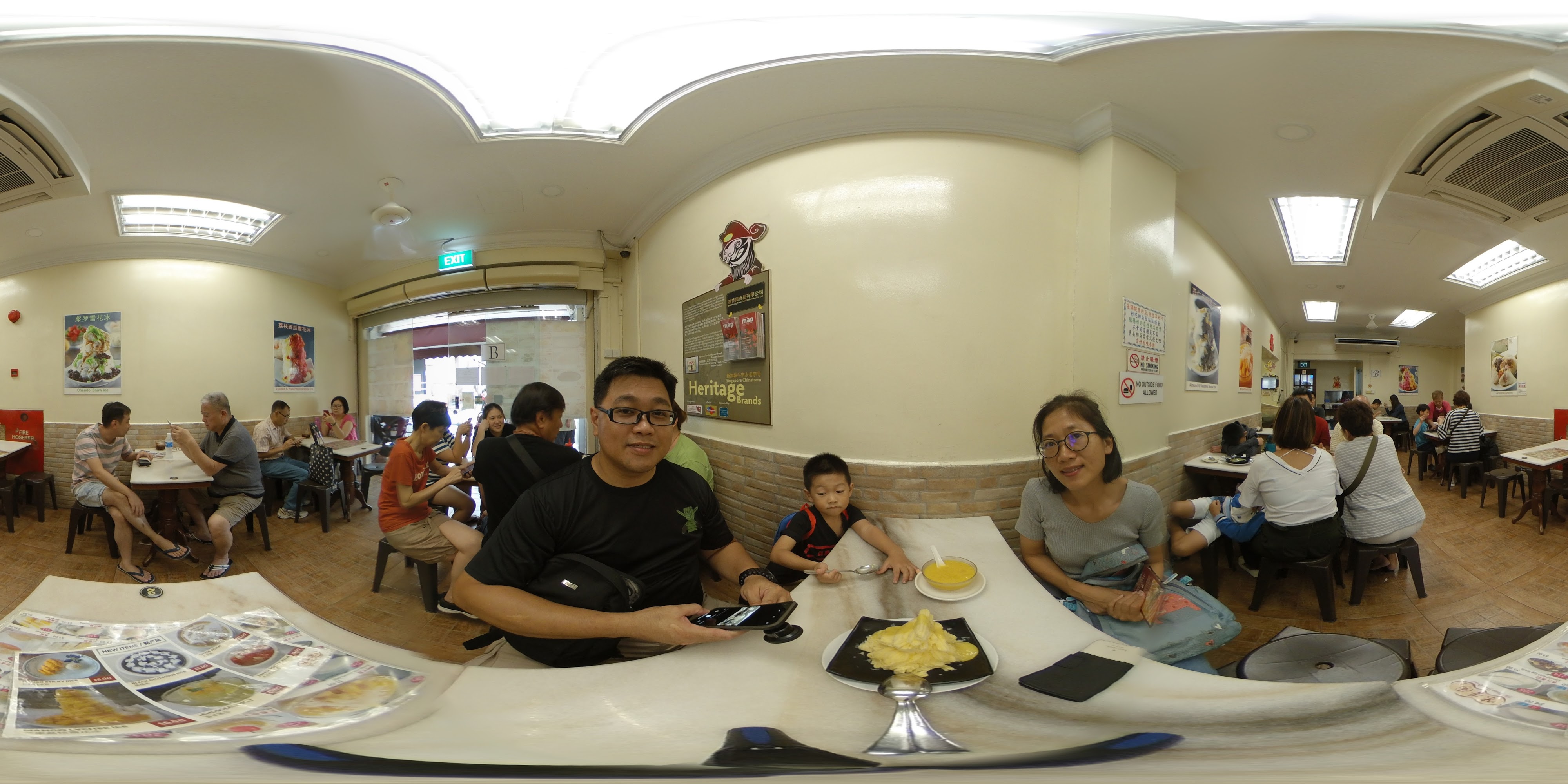 Families Enjoy Desserts Together